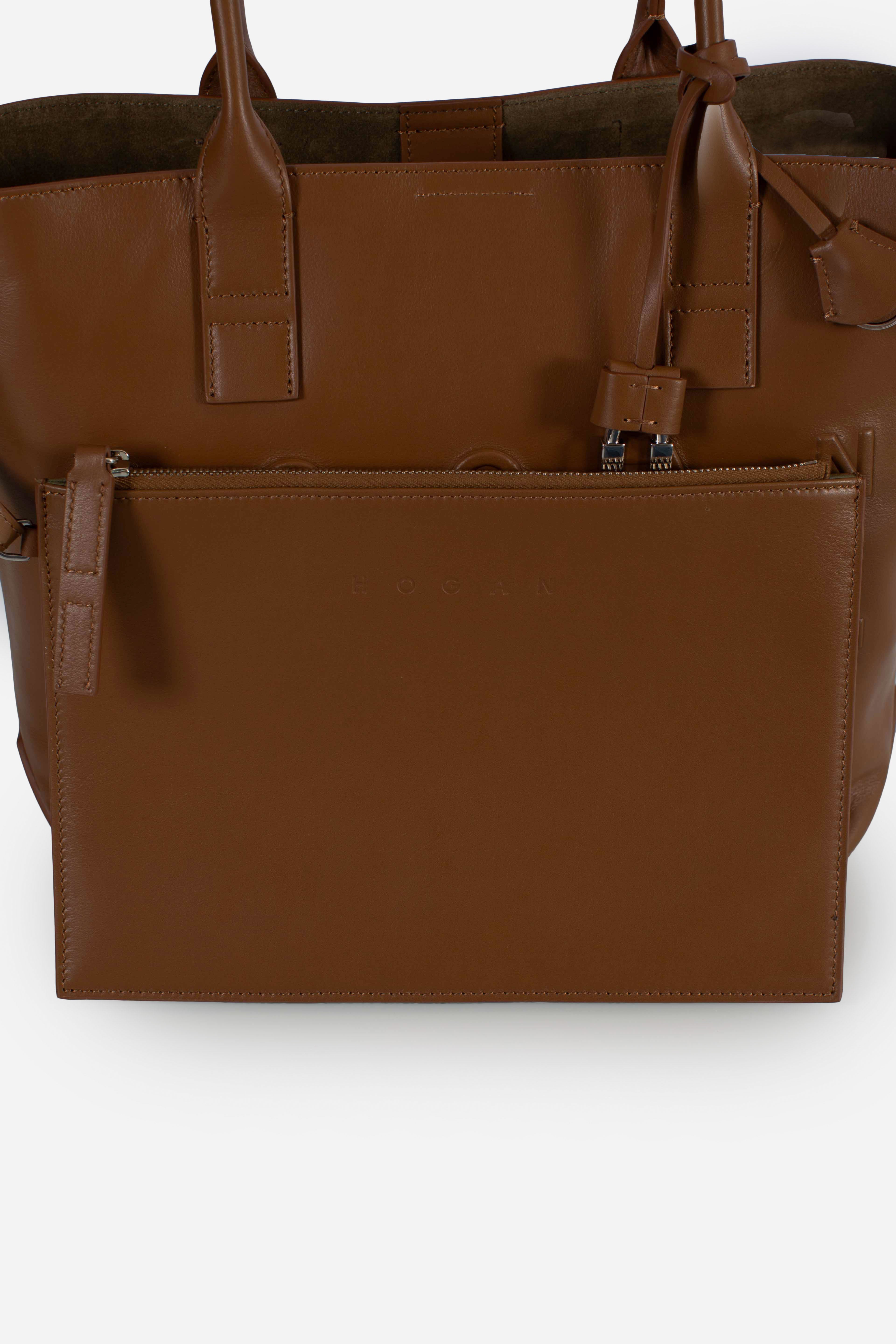 Borsa Shopping Hogan Address Piccola Marrone