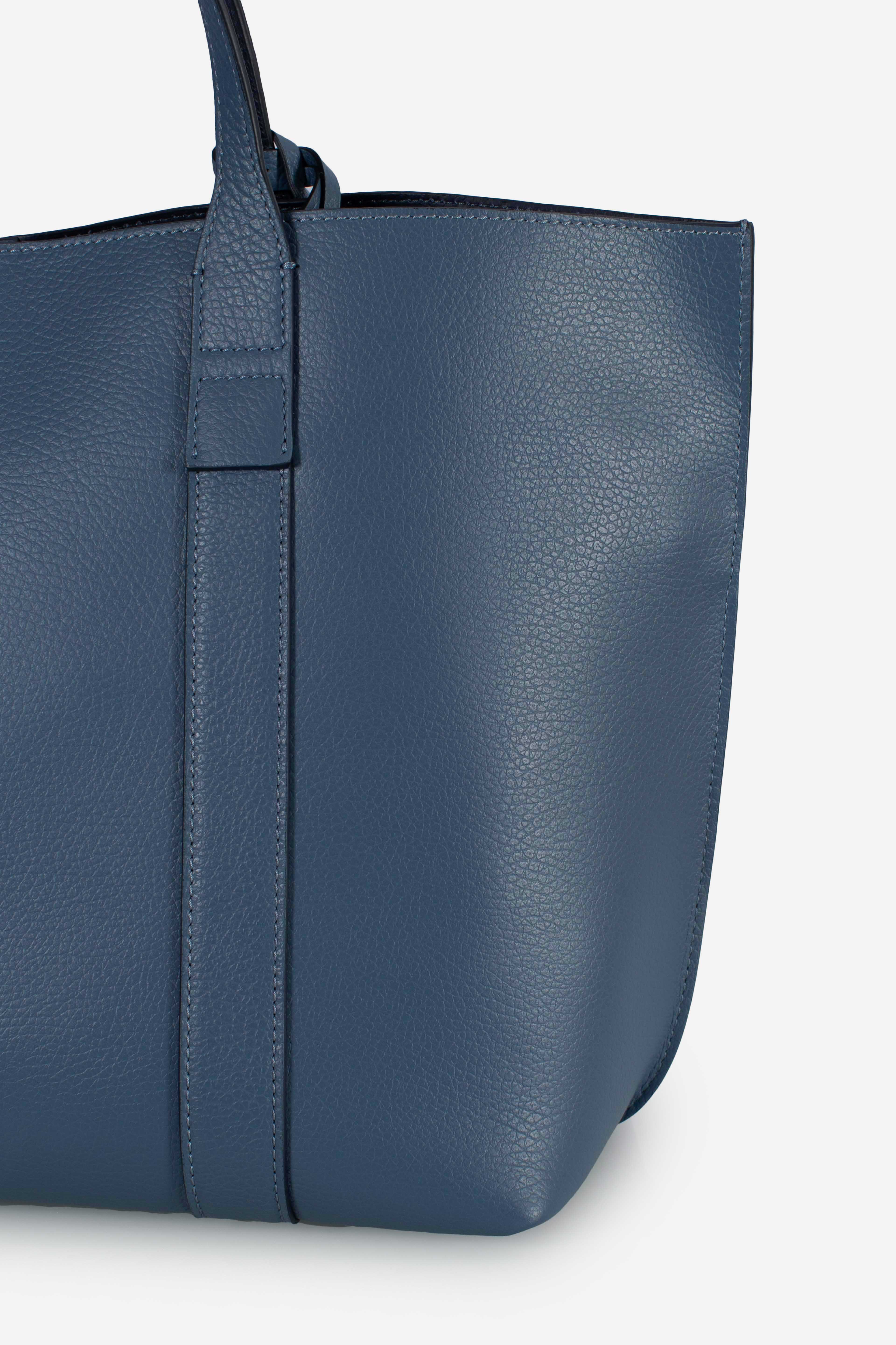 Borsa Shopping Hogan Script Media Blu chiaro