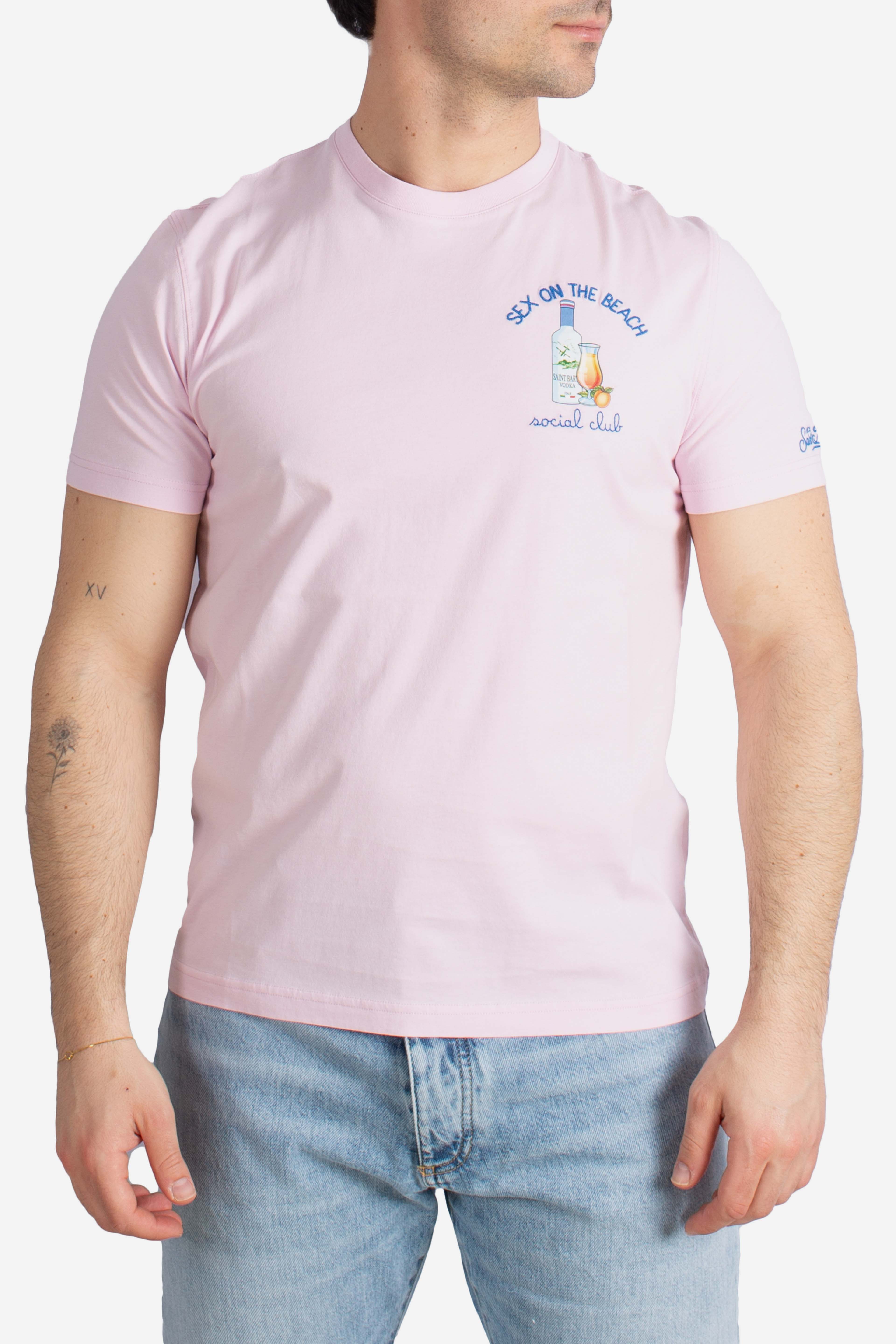 T-shirt Portofino sex on the beach social club pink