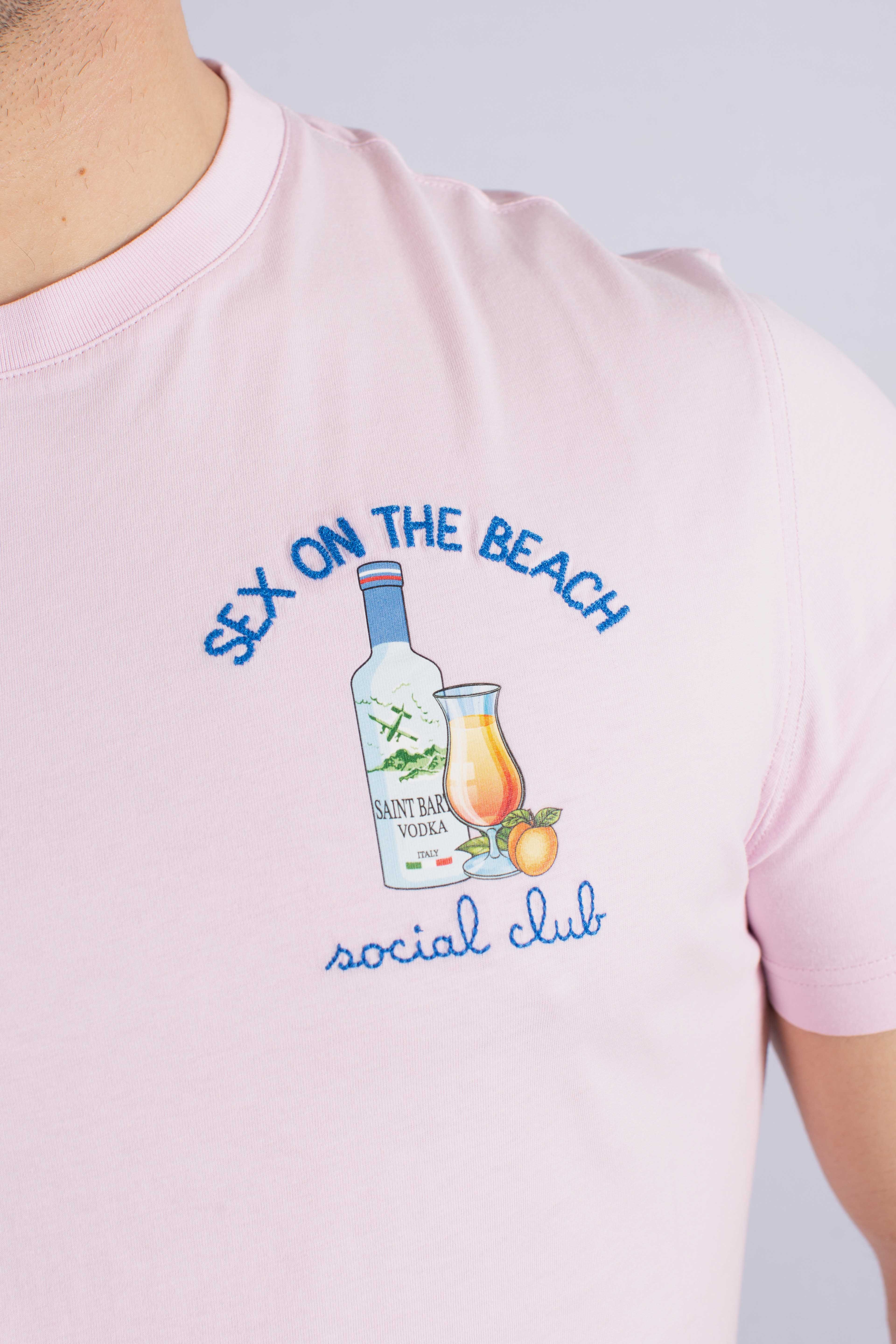 T-shirt Portofino sex on the beach social club pink