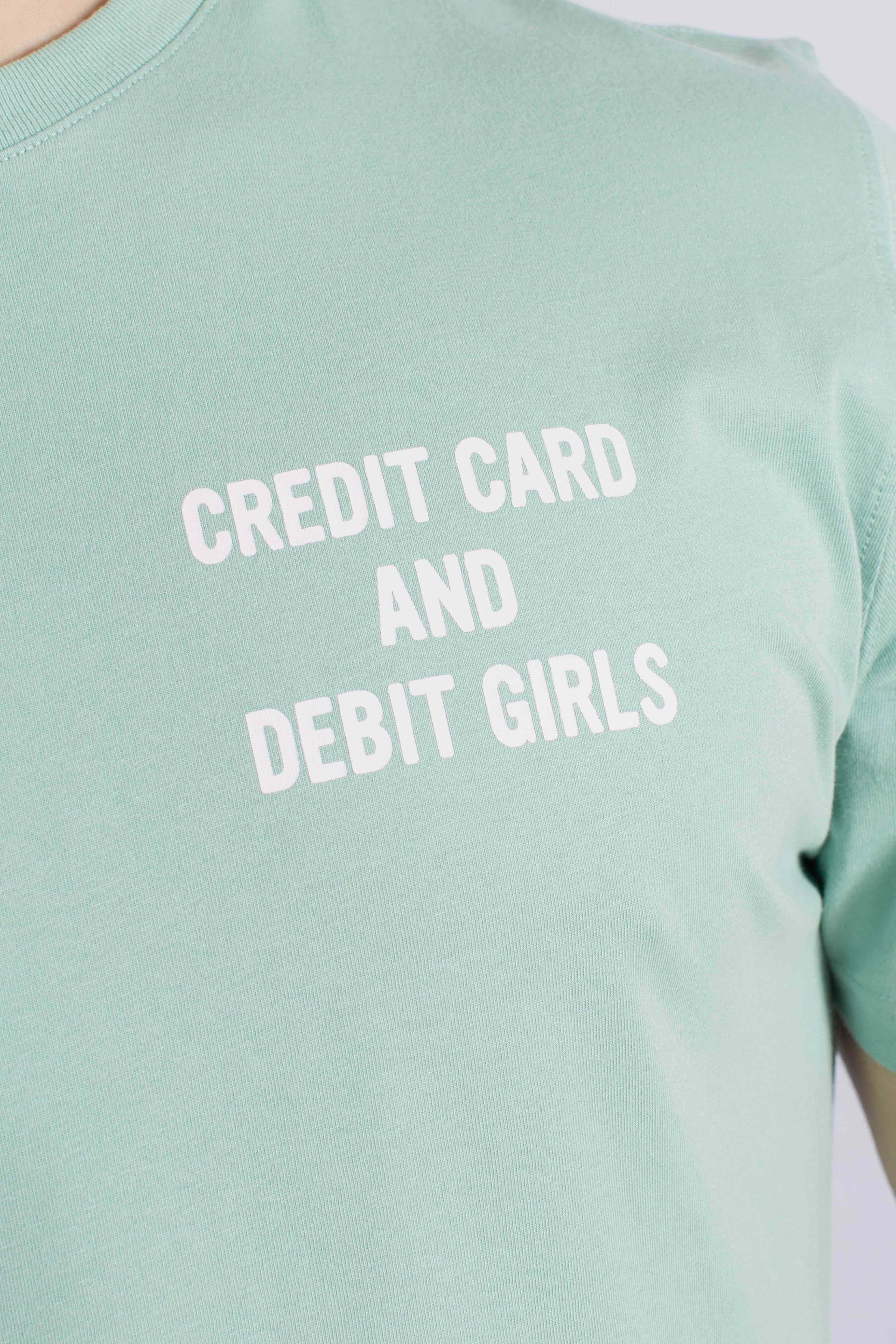 T-shirt Portland  green credit  card and debit girls