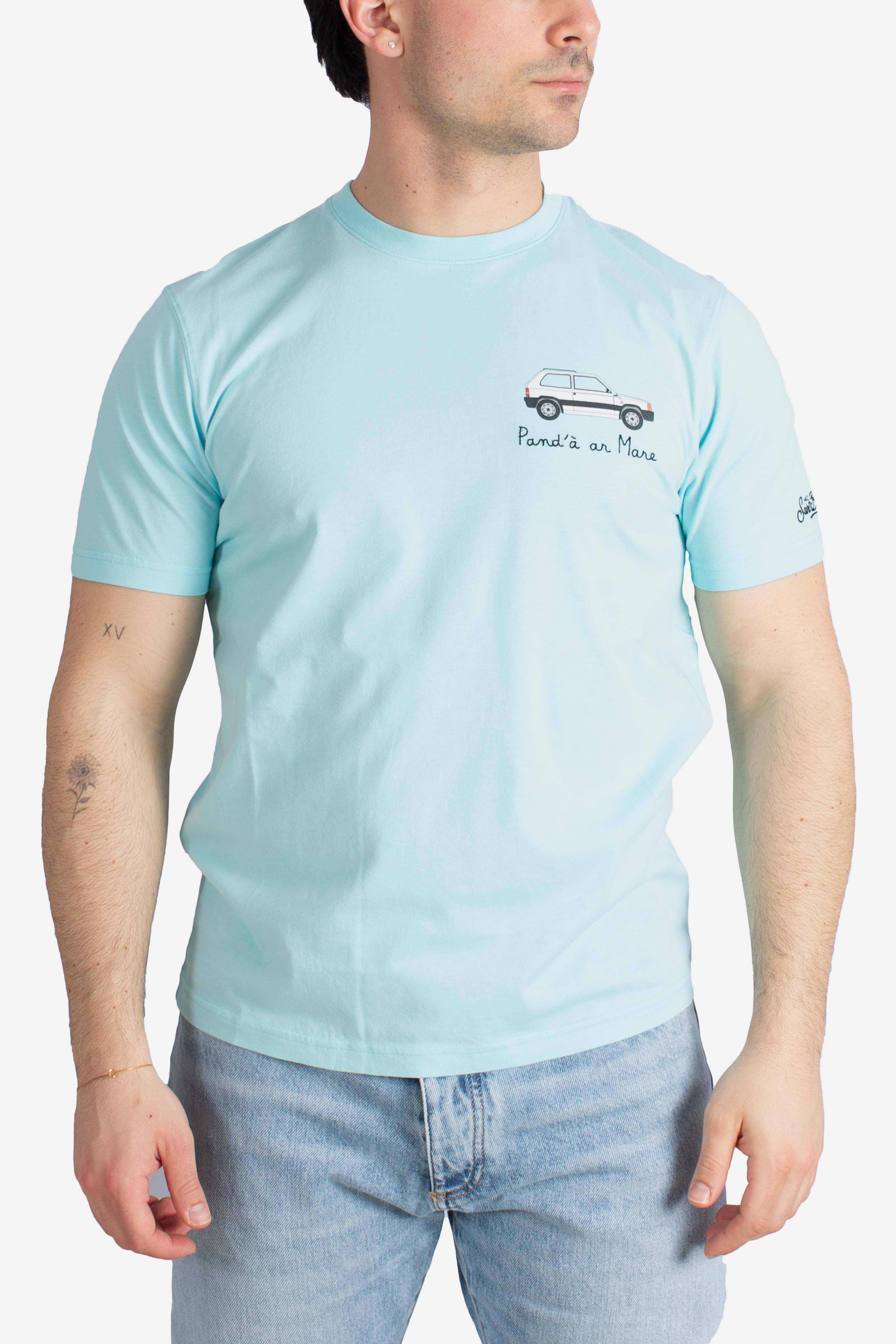 T-shirt Portofino Pand'a' ar mare light blue