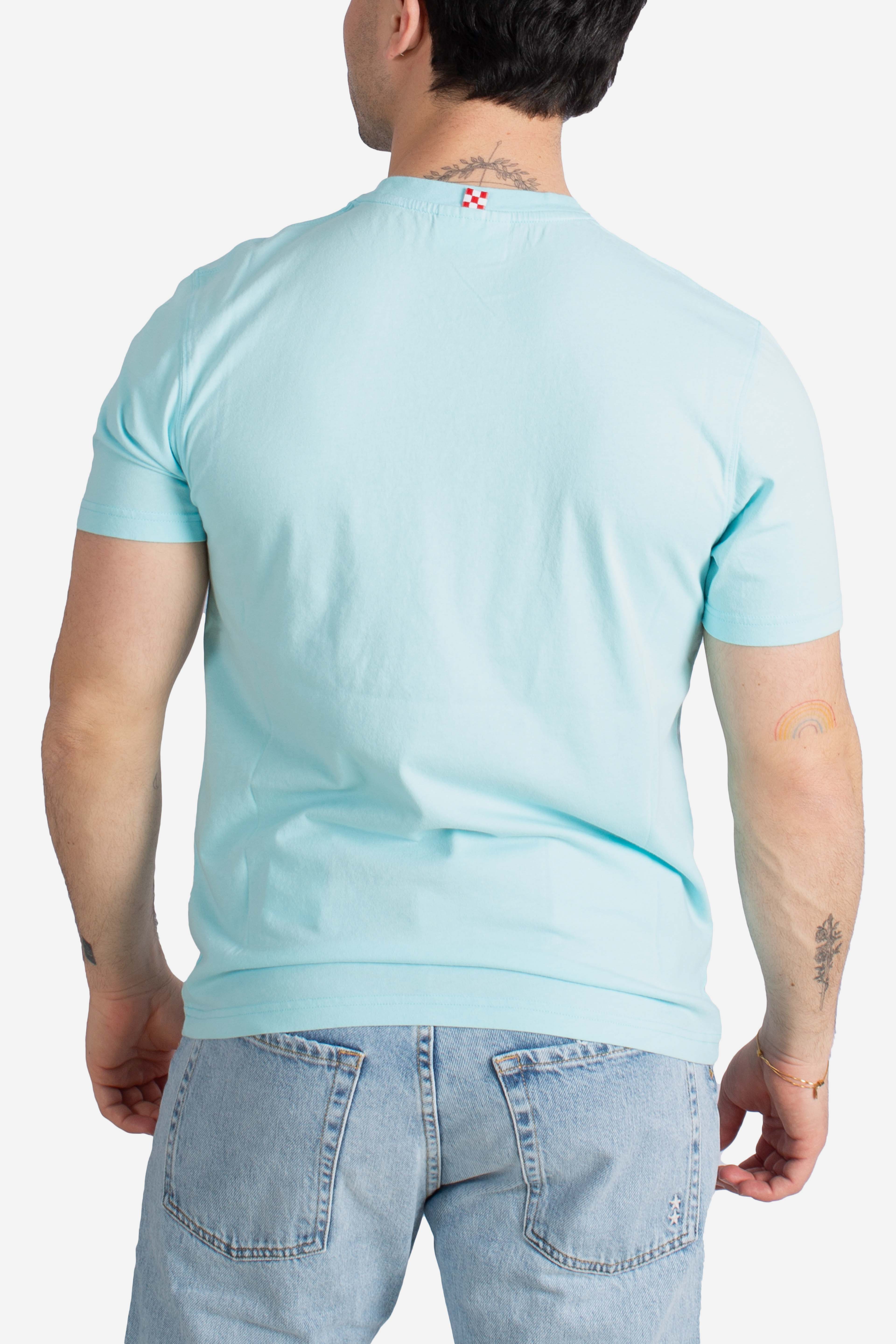 T-shirt Portofino Pand'a' ar mare light blue