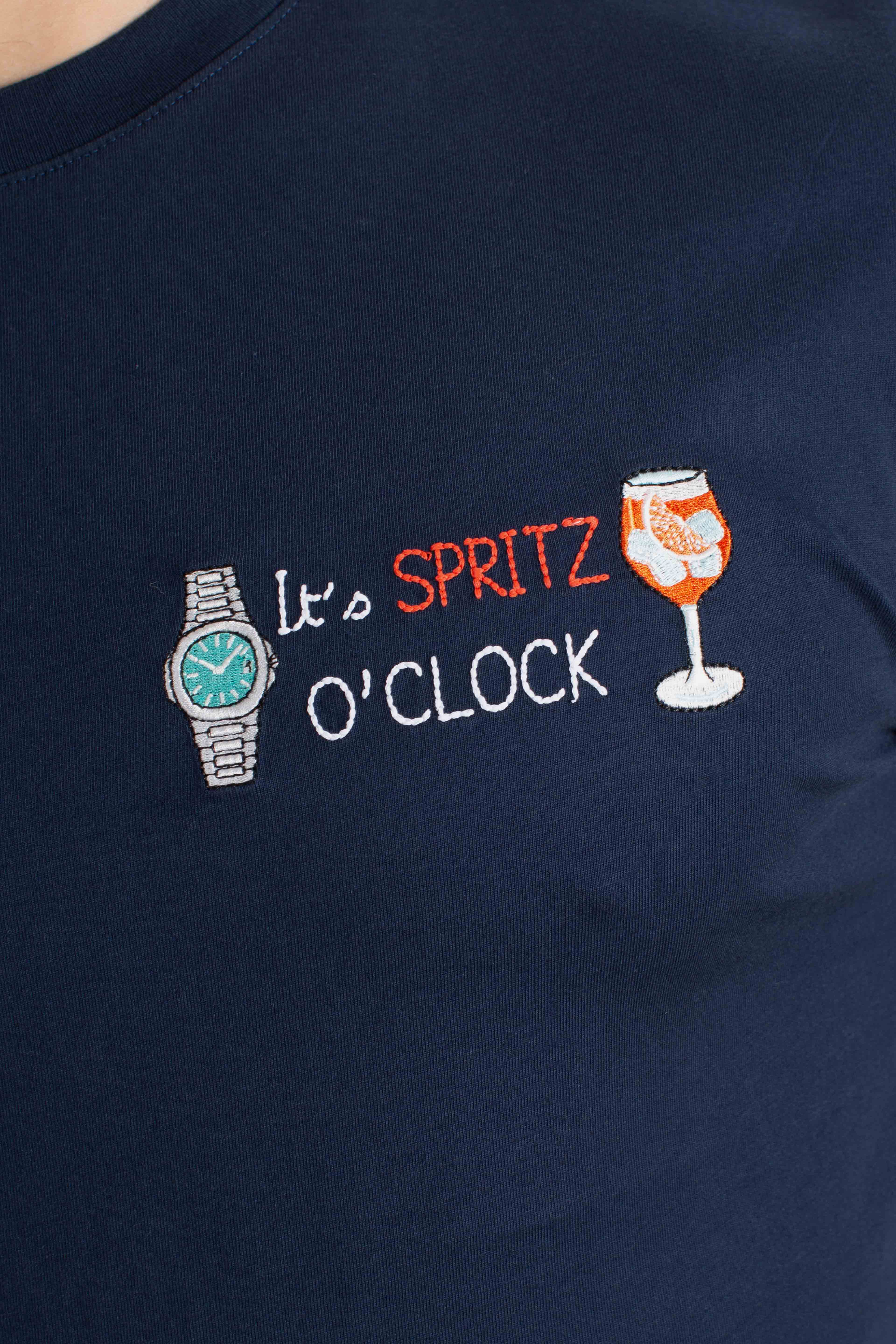 T-shirt Portofino It's SPRITZ O'CLOCK blu