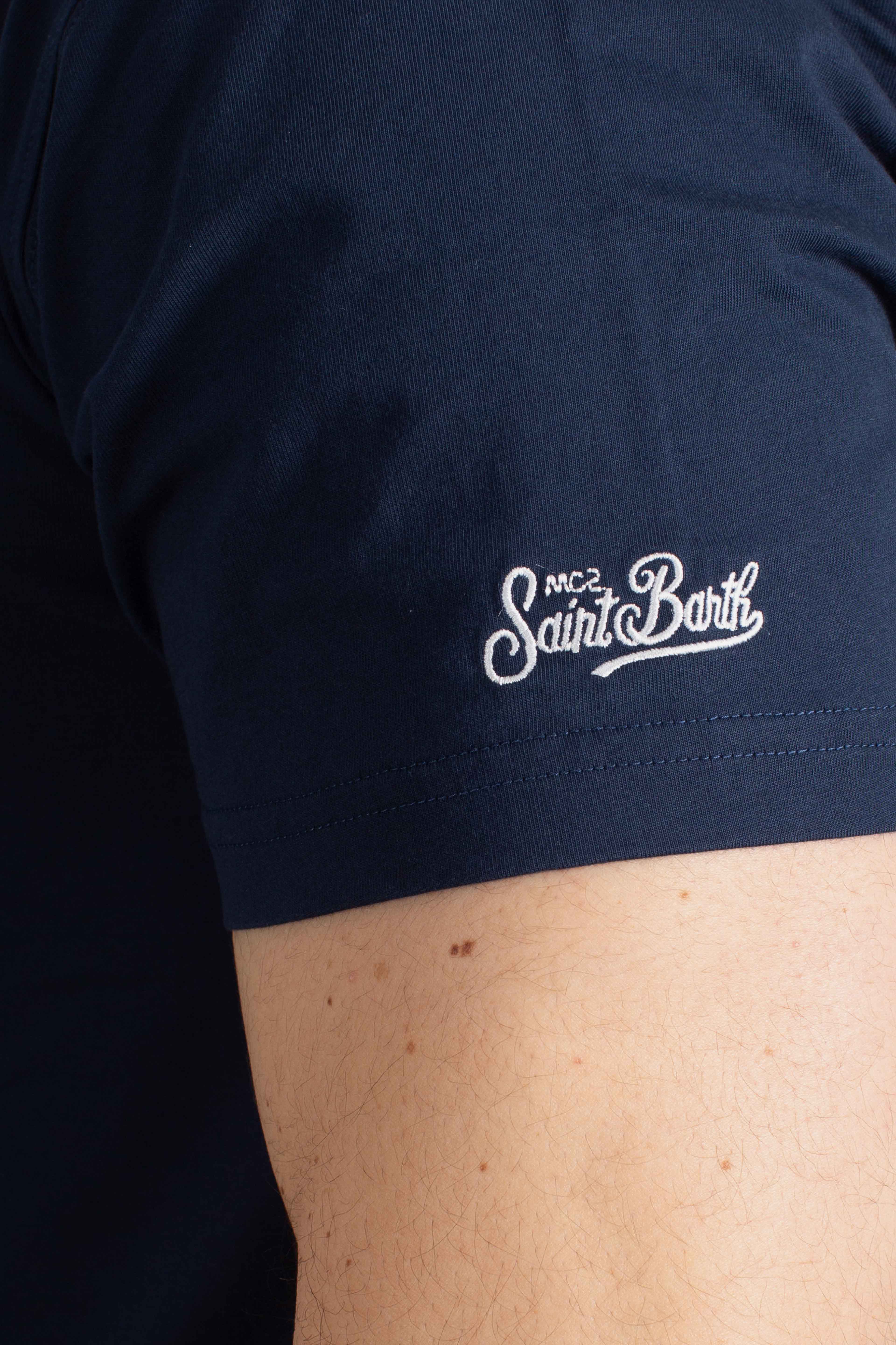 T-shirt Portofino It's SPRITZ O'CLOCK blu
