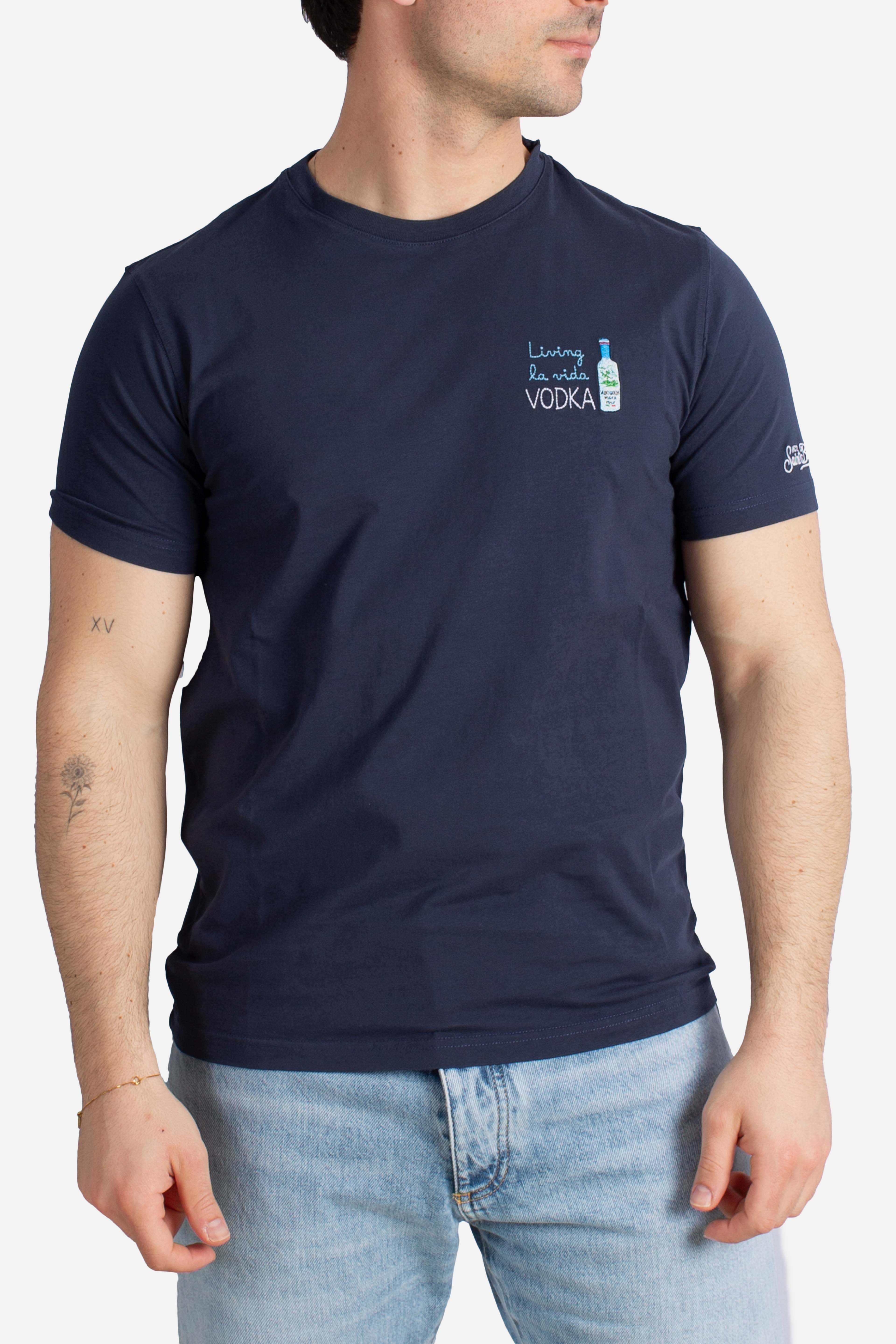 T-shirt Portofino blu Living la vida VODKA