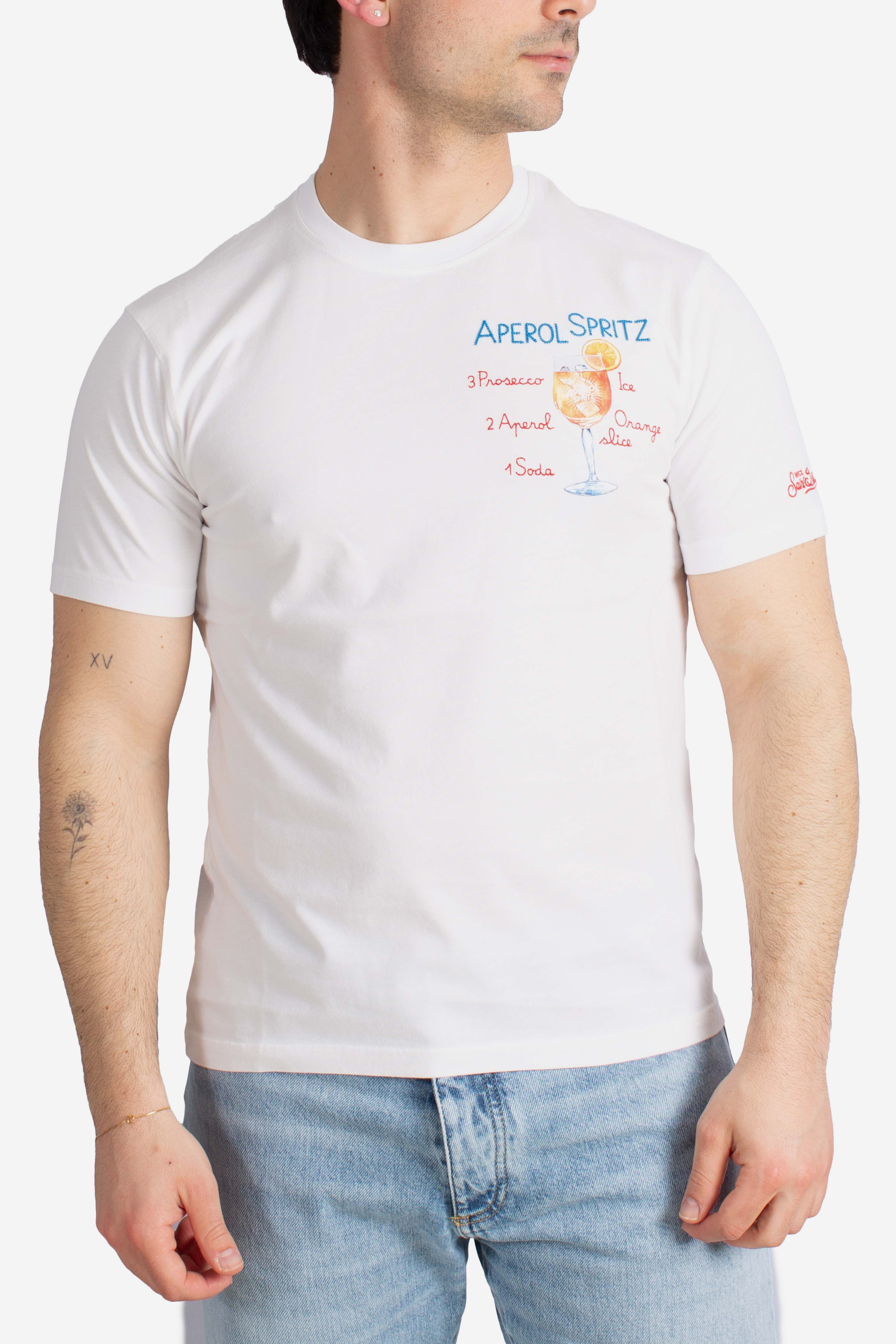 T-shirt Portofino aperol spritz white