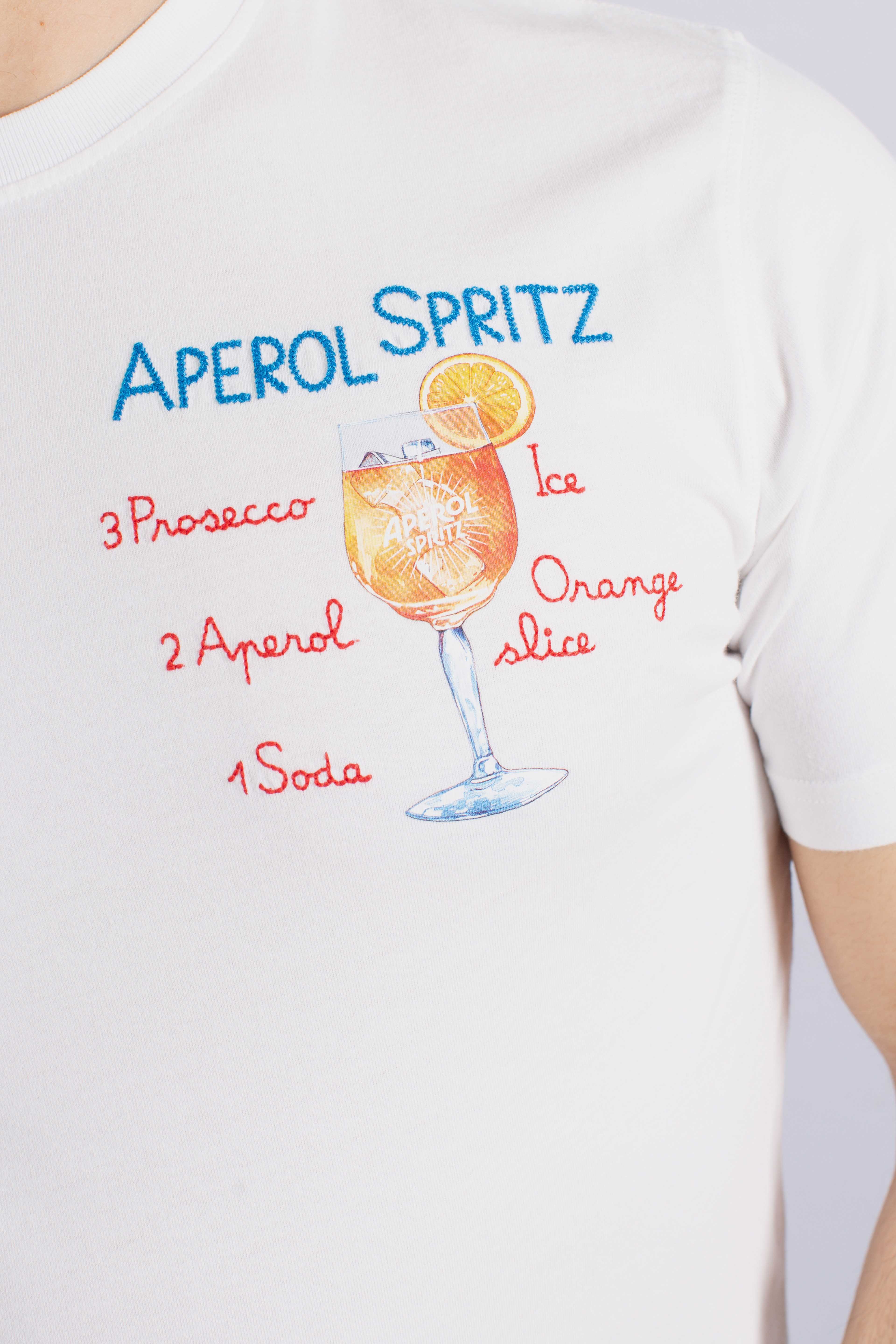T-shirt Portofino aperol spritz white