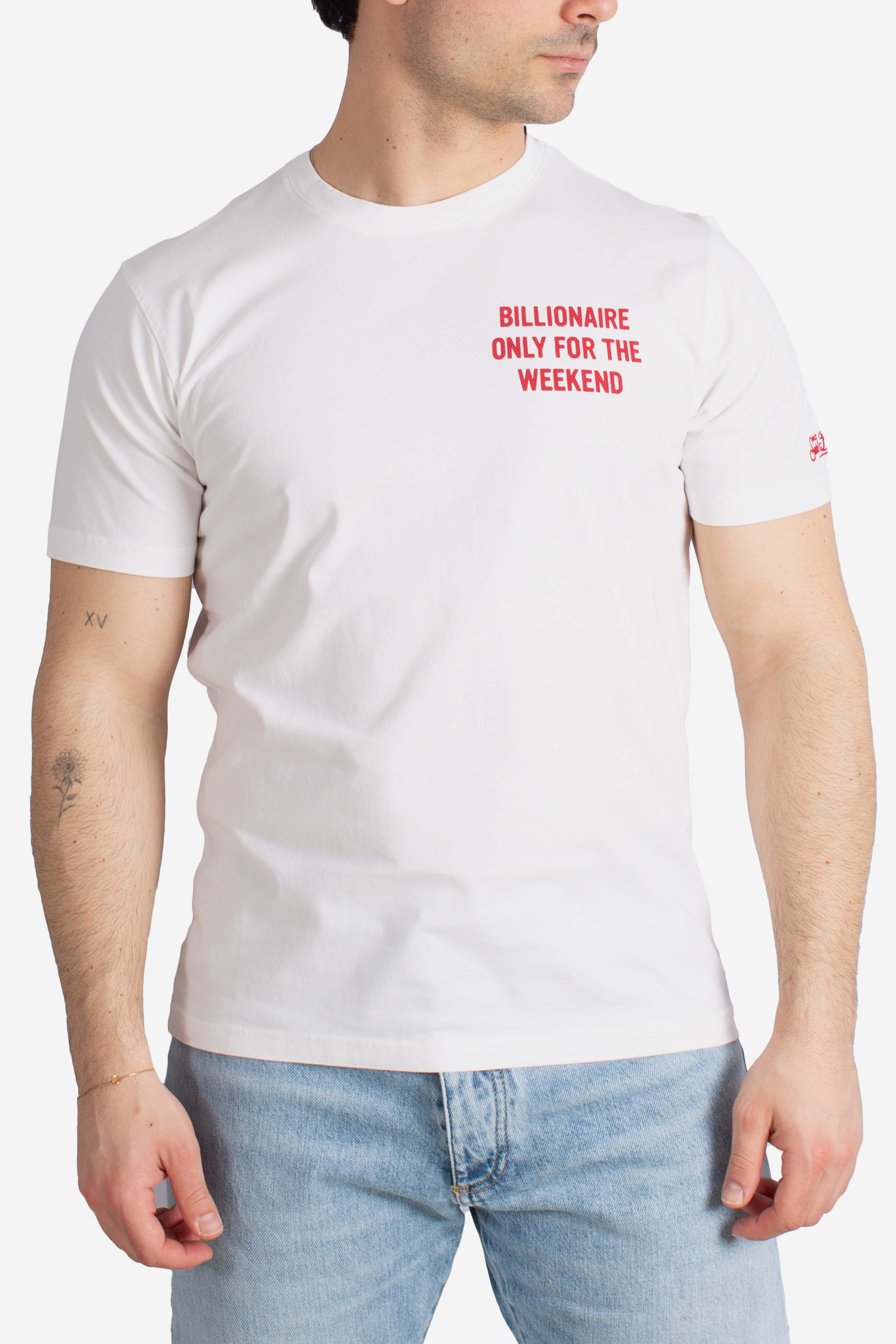 T-shirt Portland Billionaire only for the weekend white