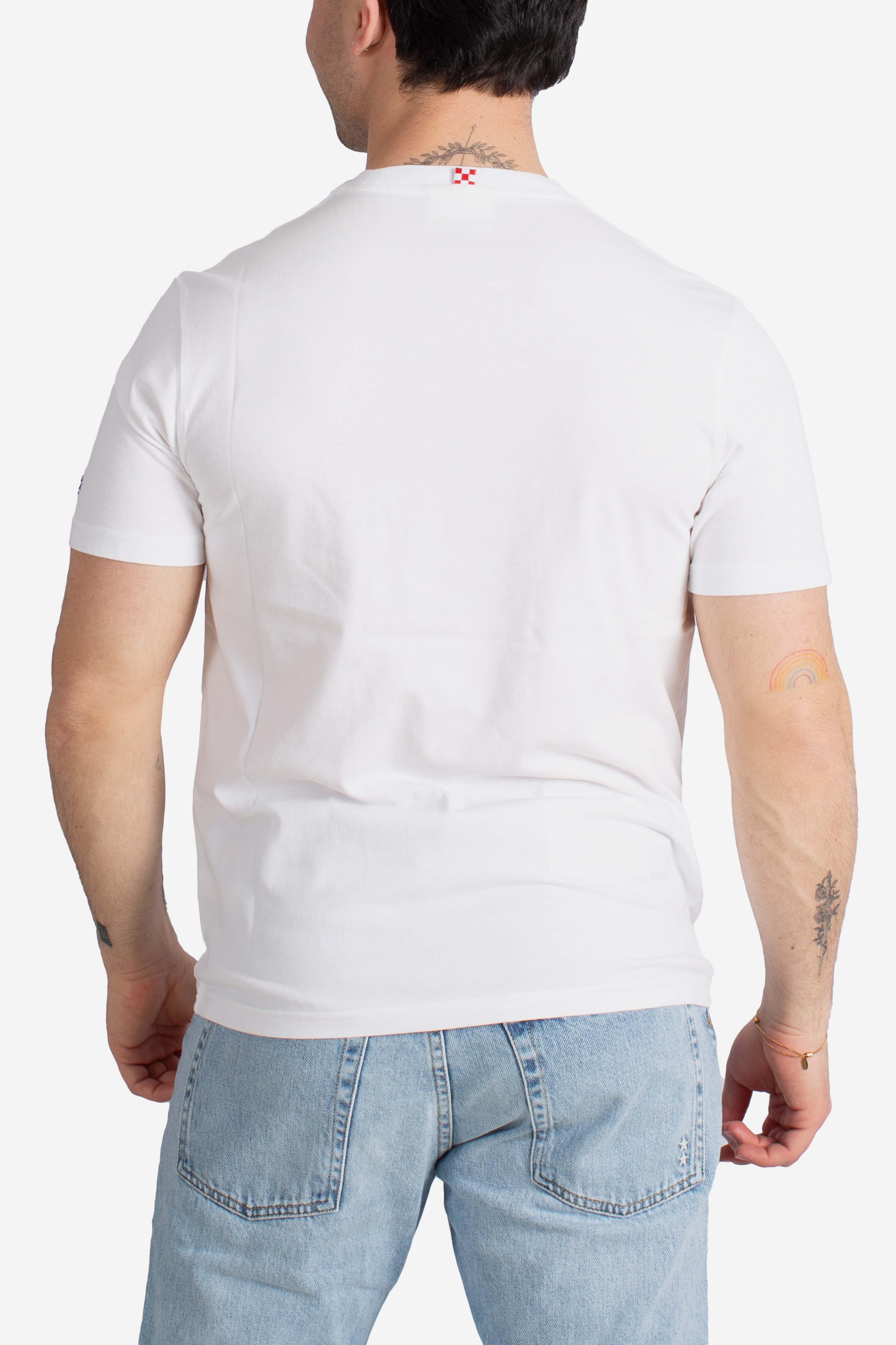 T-shirt Portofino I need money for TEQUILA white