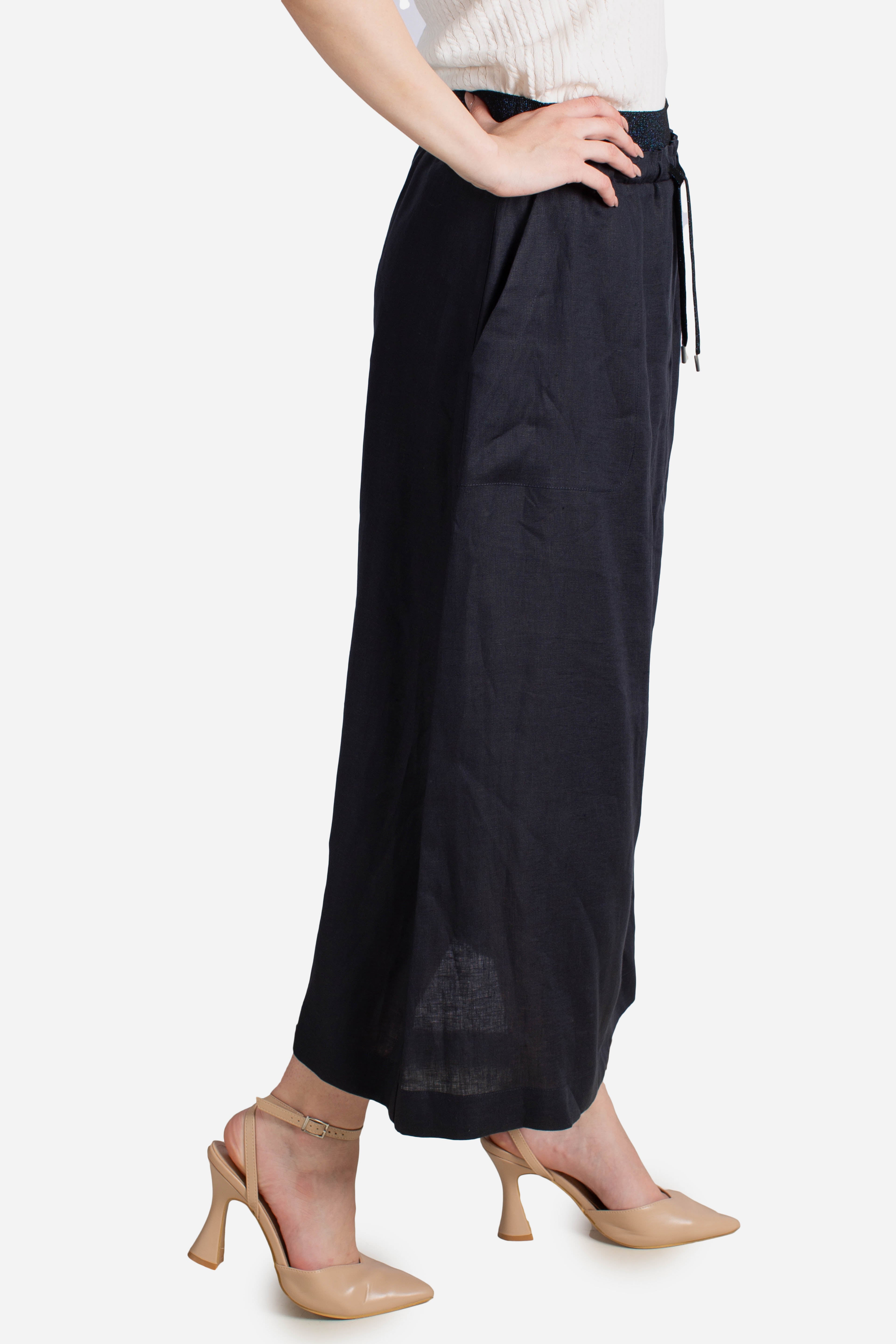 Gonna lunga donna Gran Sasso in lino