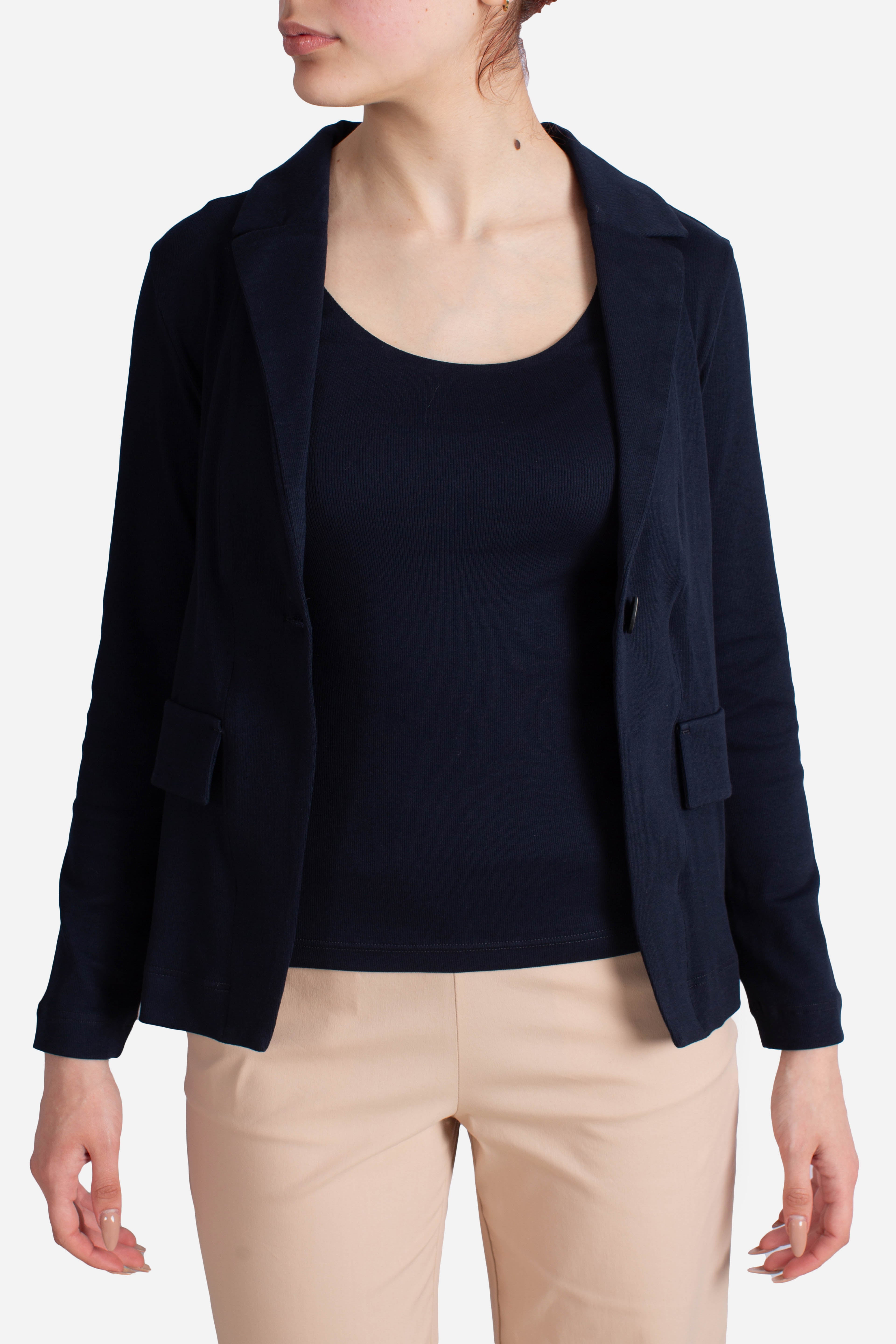 Twin set Gran Sasso donna in cotone stretch blu