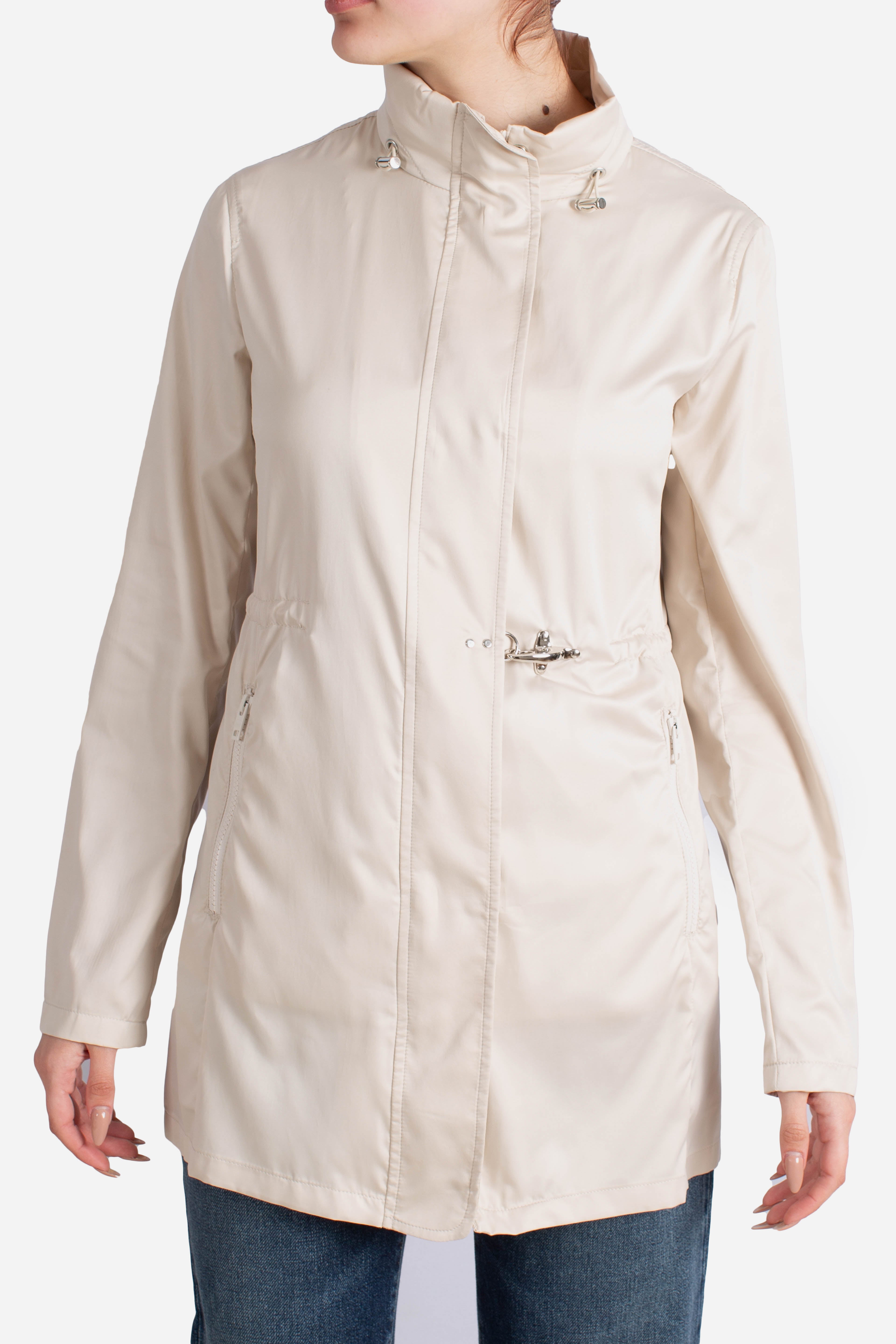 Giubbotto Virginia Coat in Tessuto Tecnico ghiaccio