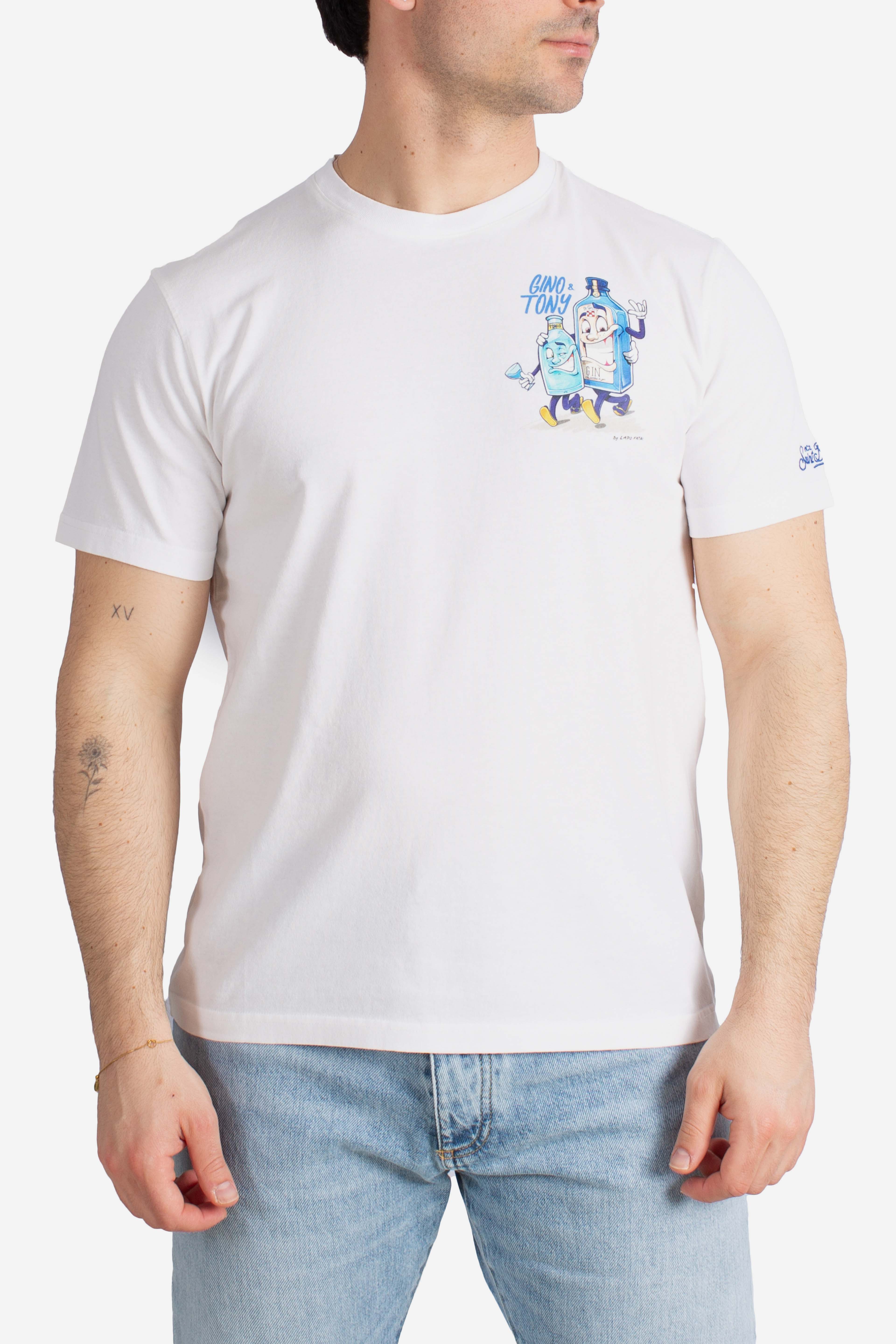 T-shirt Portland  Gino & Tony white