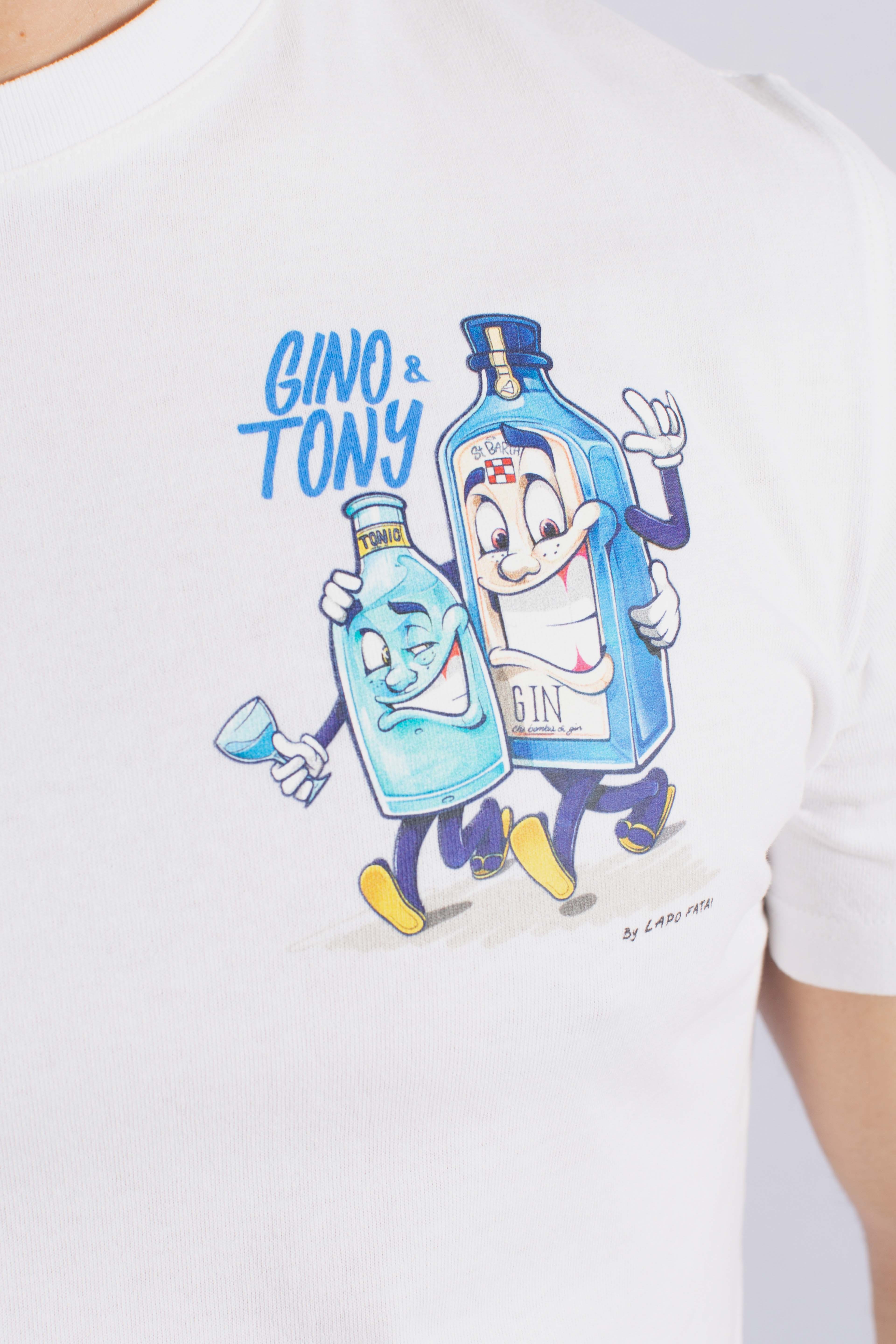 T-shirt Portland  Gino & Tony white