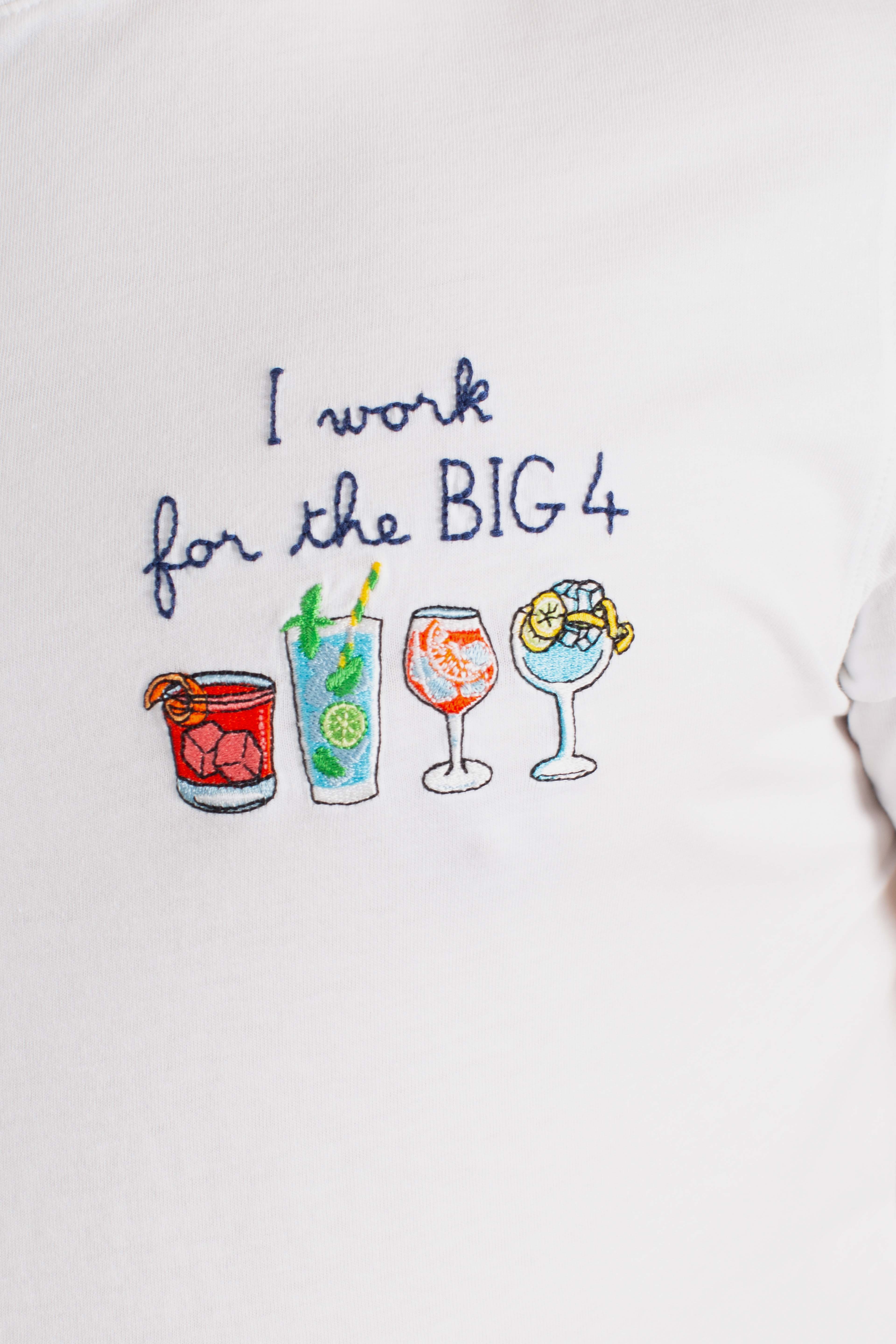 T-shirt Portofino I work for the BIG 4