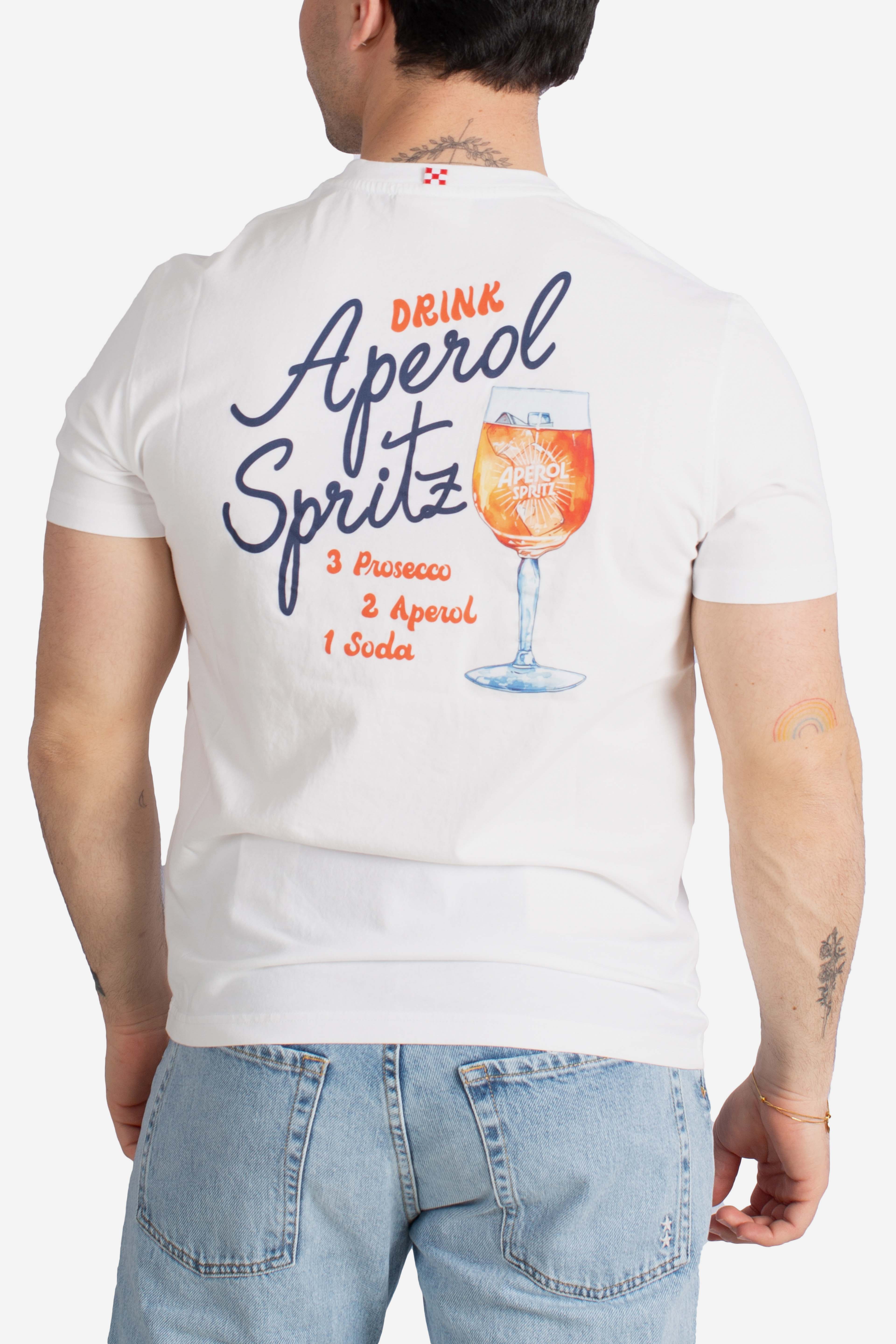 T-shirt Portland drink aperol spritz white