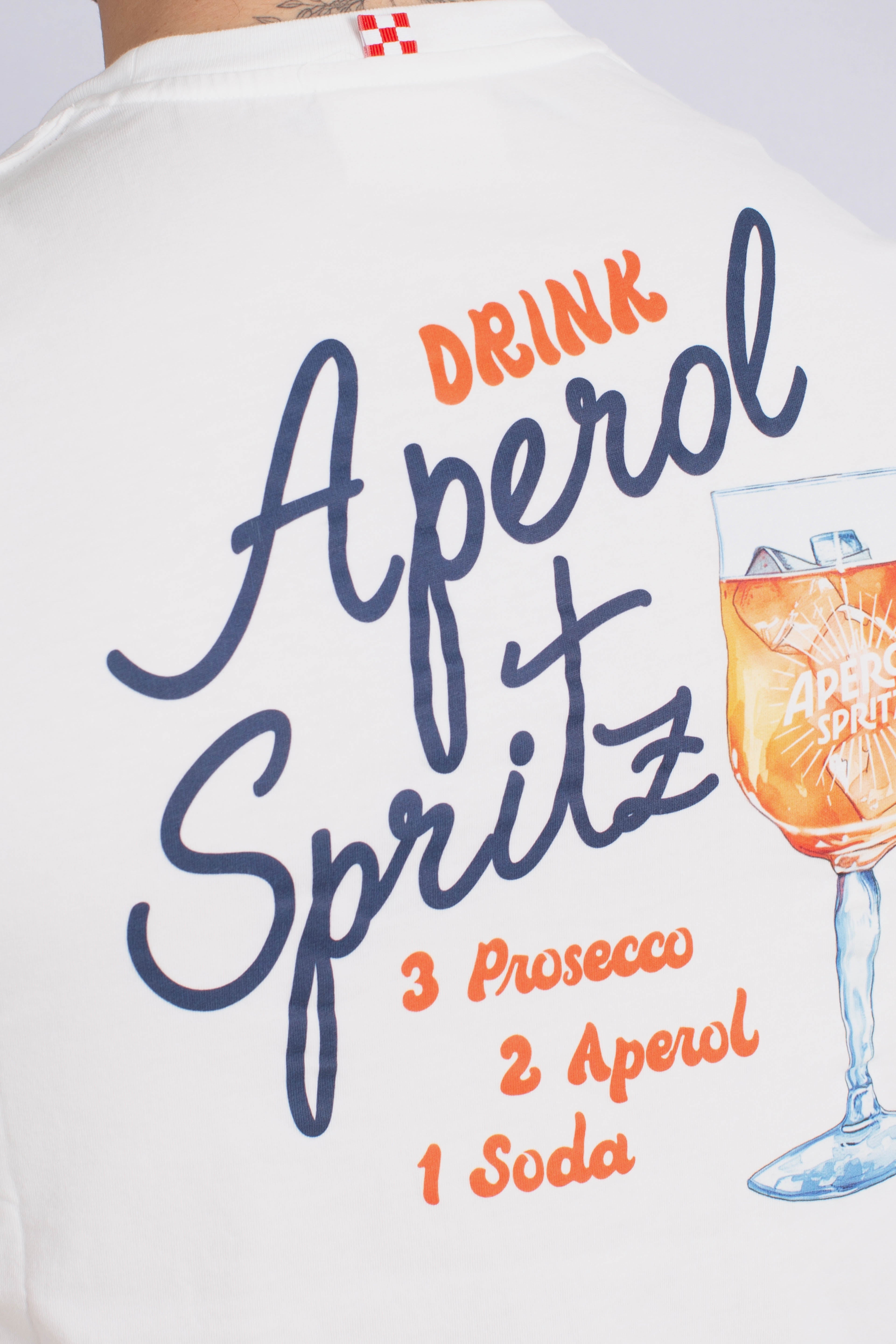 T-shirt Portland drink aperol spritz white
