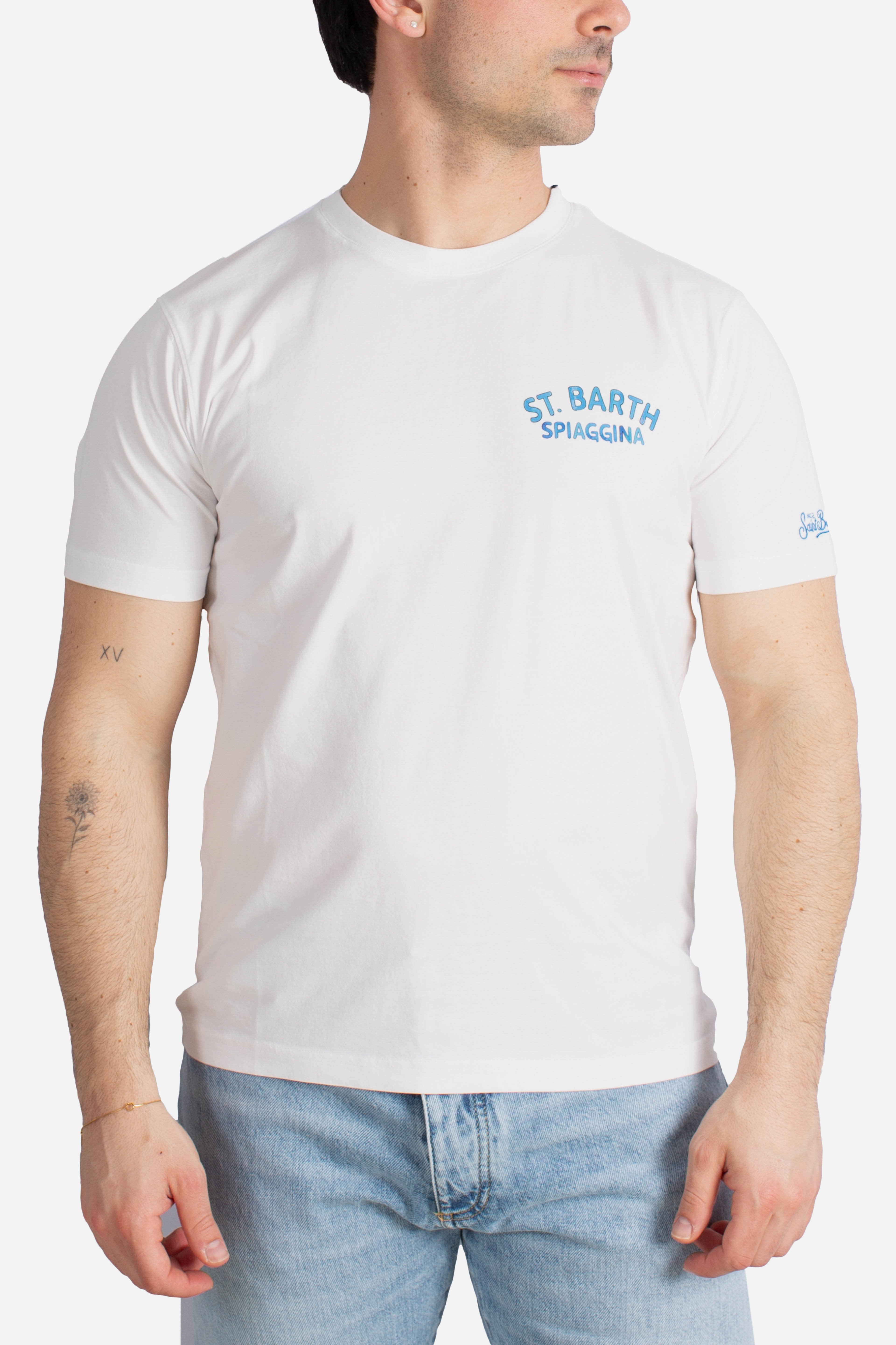 T-shirt Portland white St.Barth spiaggina 500