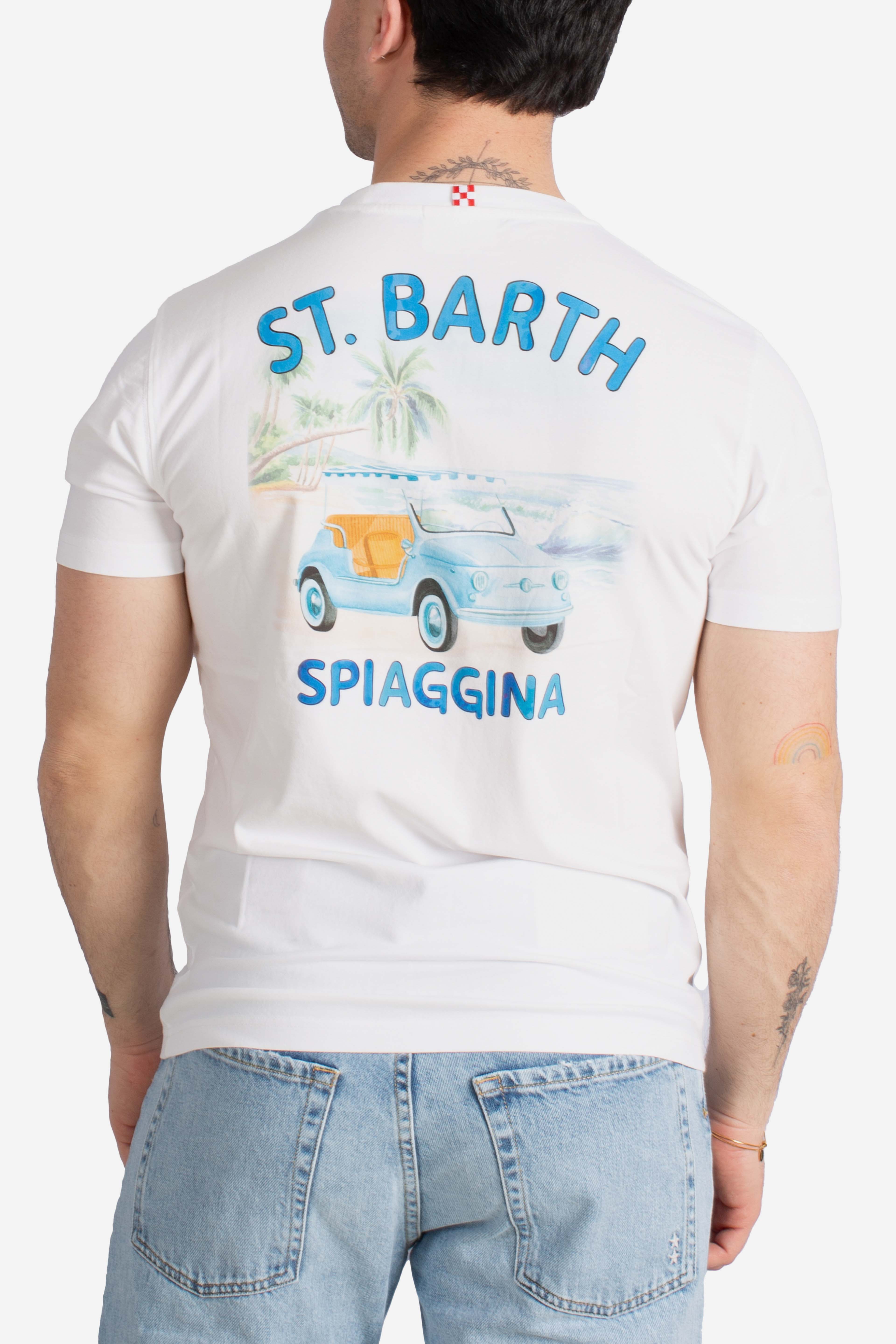 T-shirt Portland white St.Barth spiaggina 500