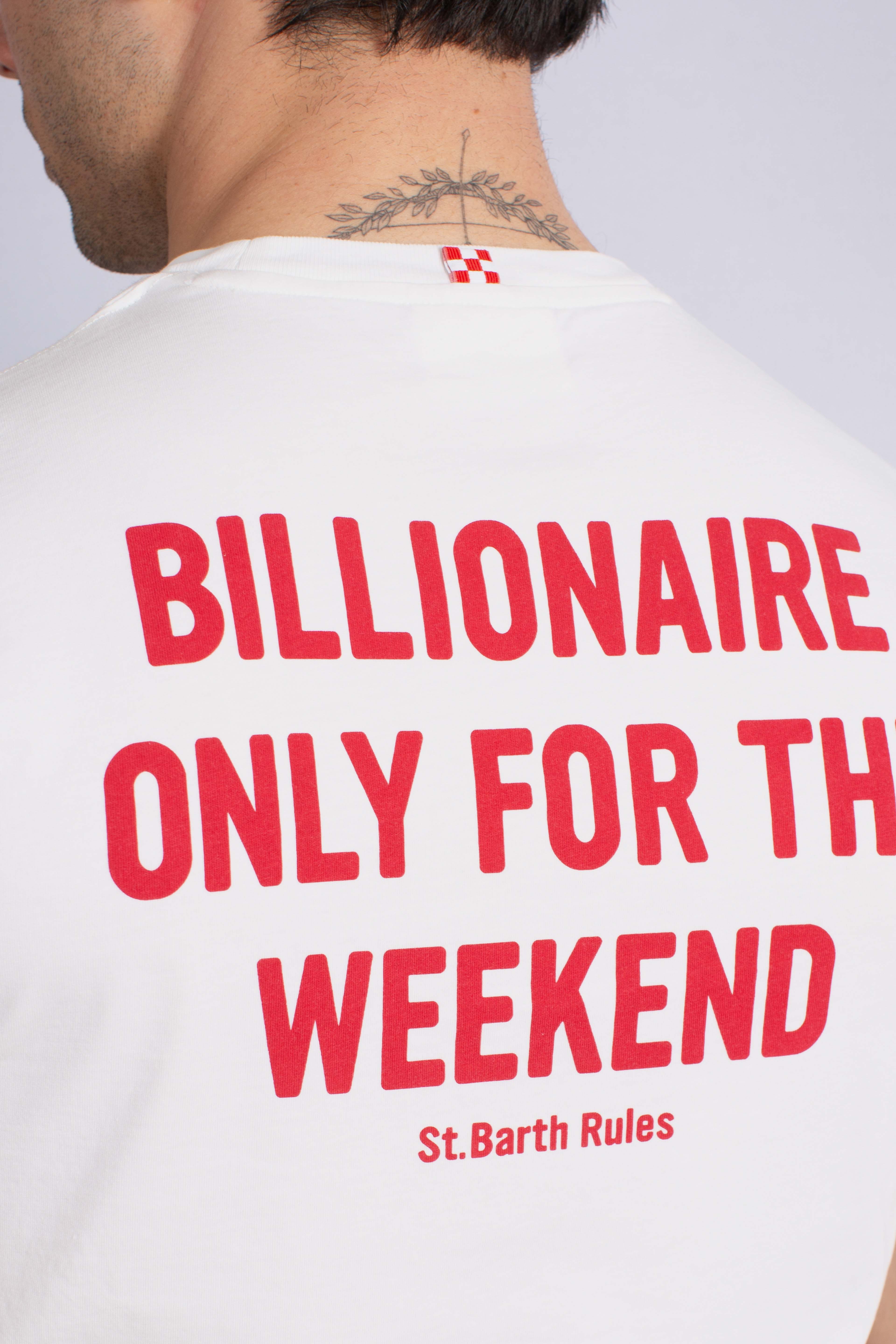 T-shirt Portland Billionaire only for the weekend white