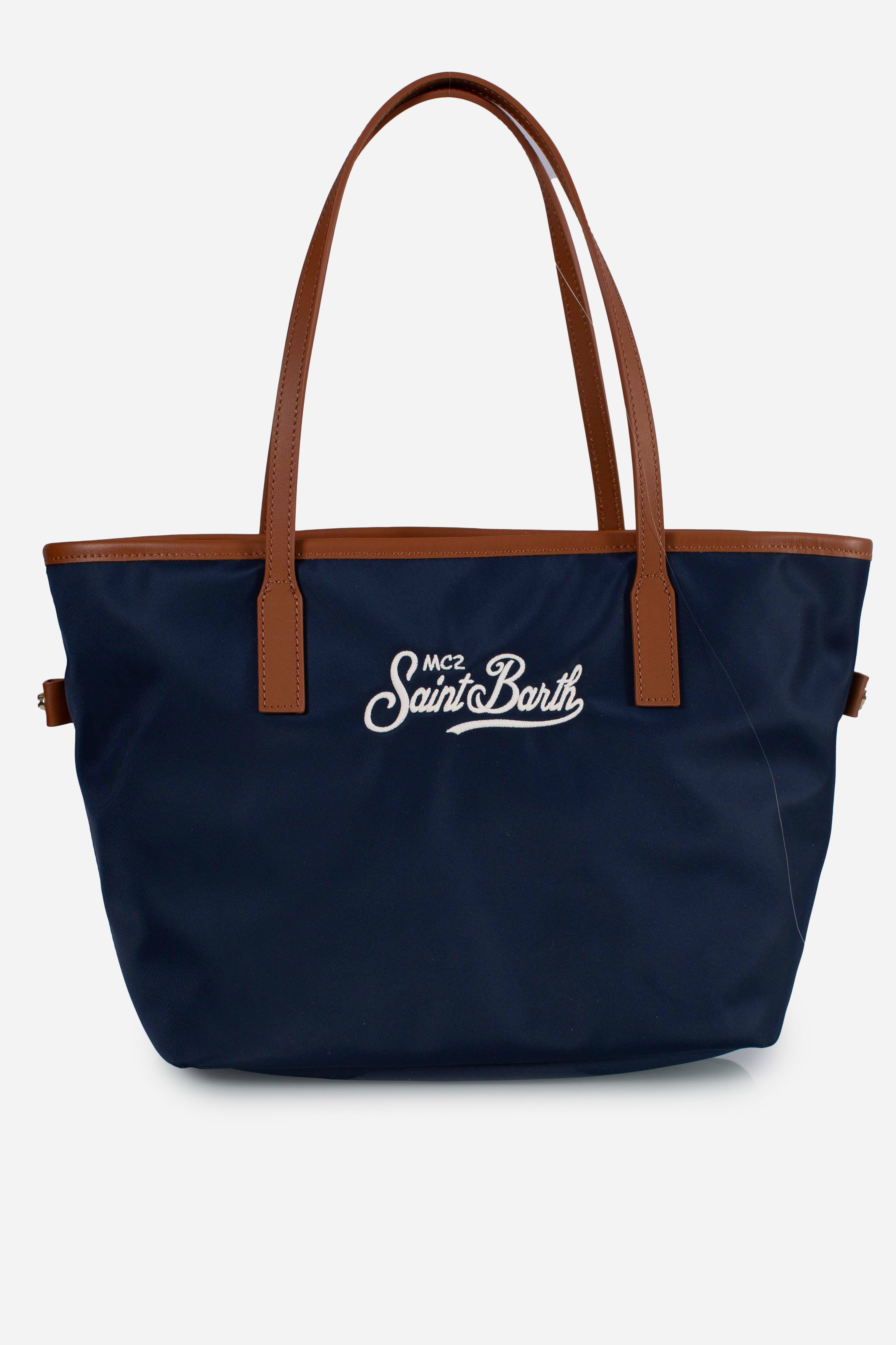 City bag mid nylon blu