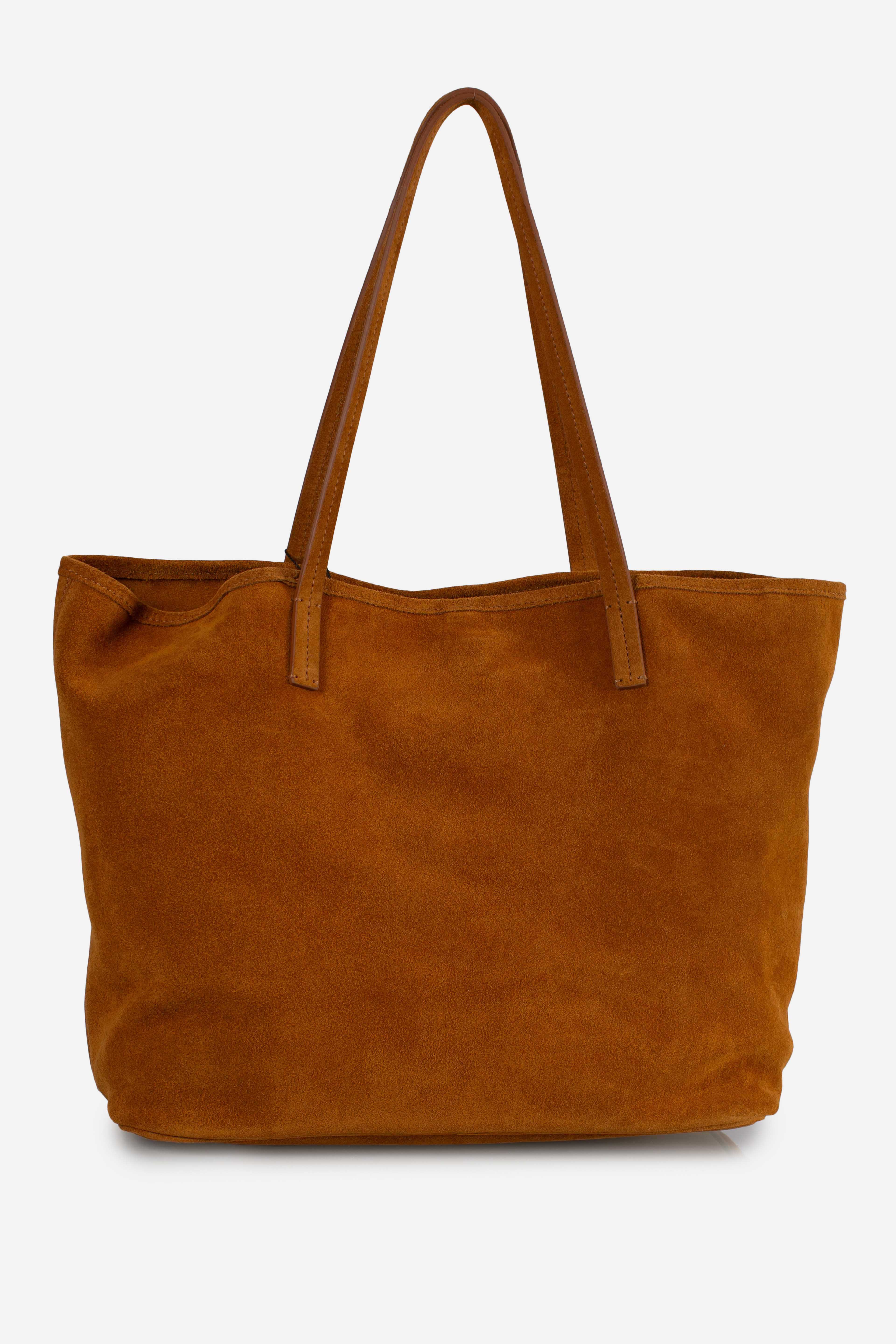 City bag suede camel