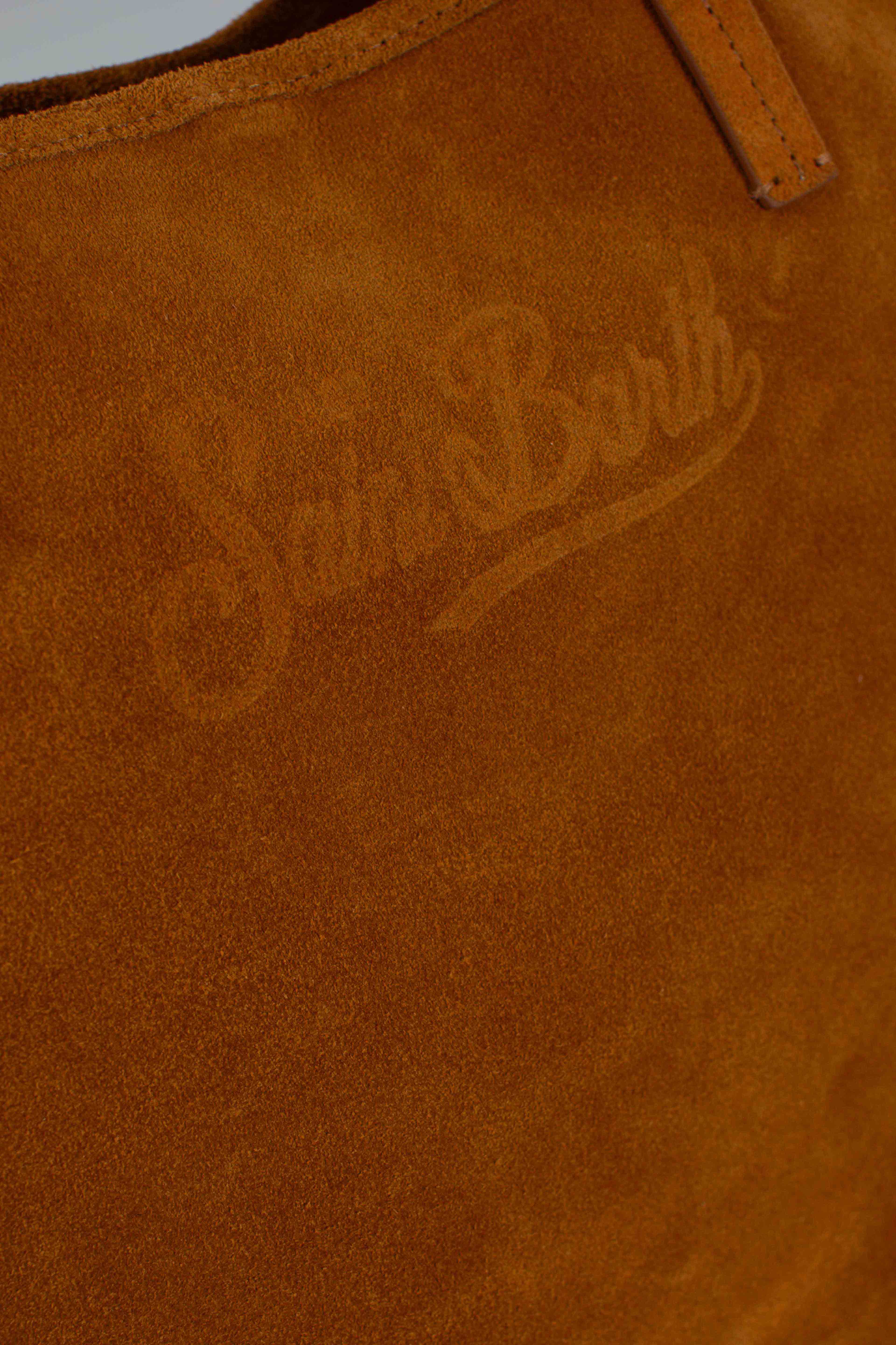 City bag suede camel