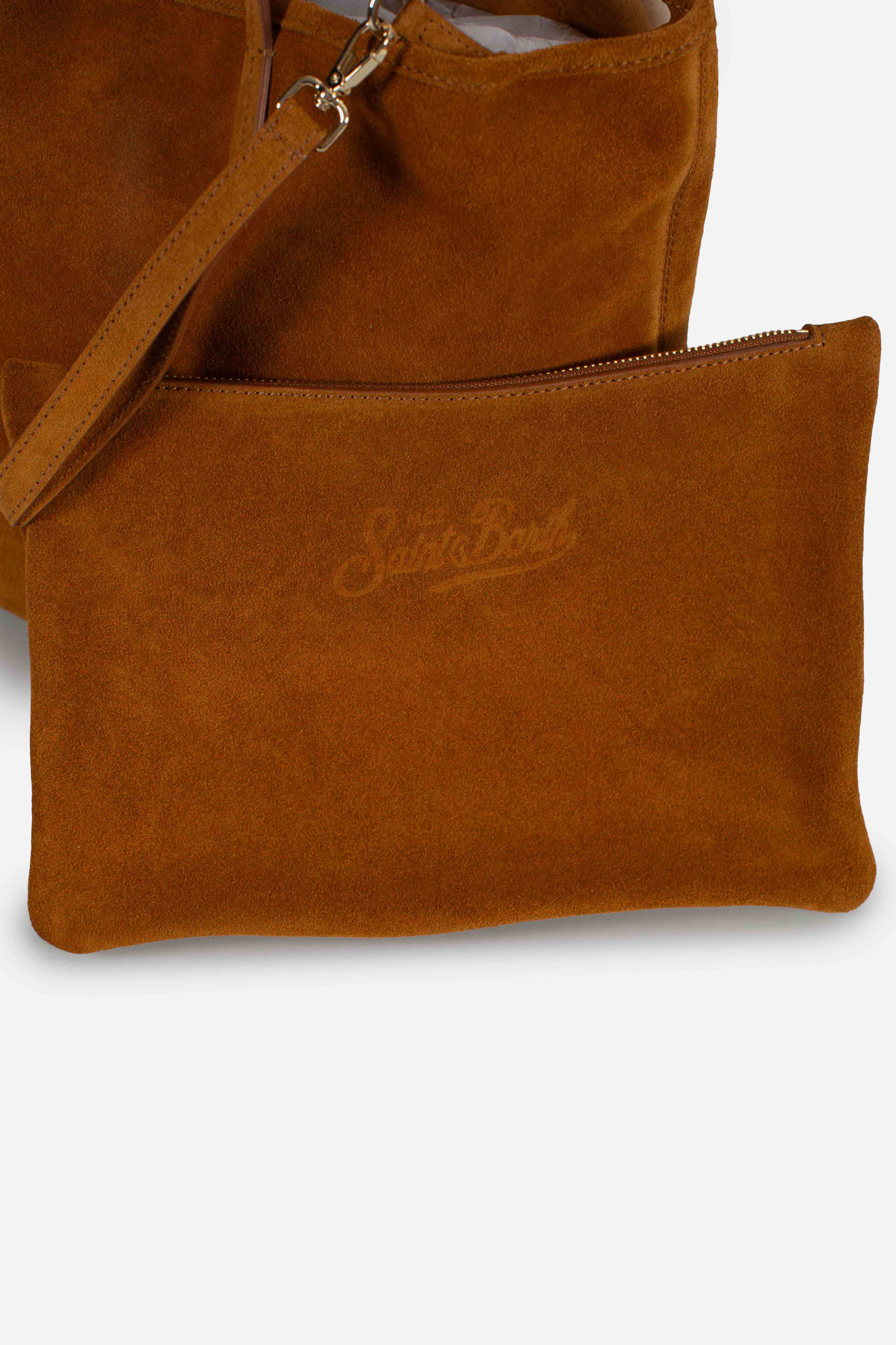 City bag suede camel