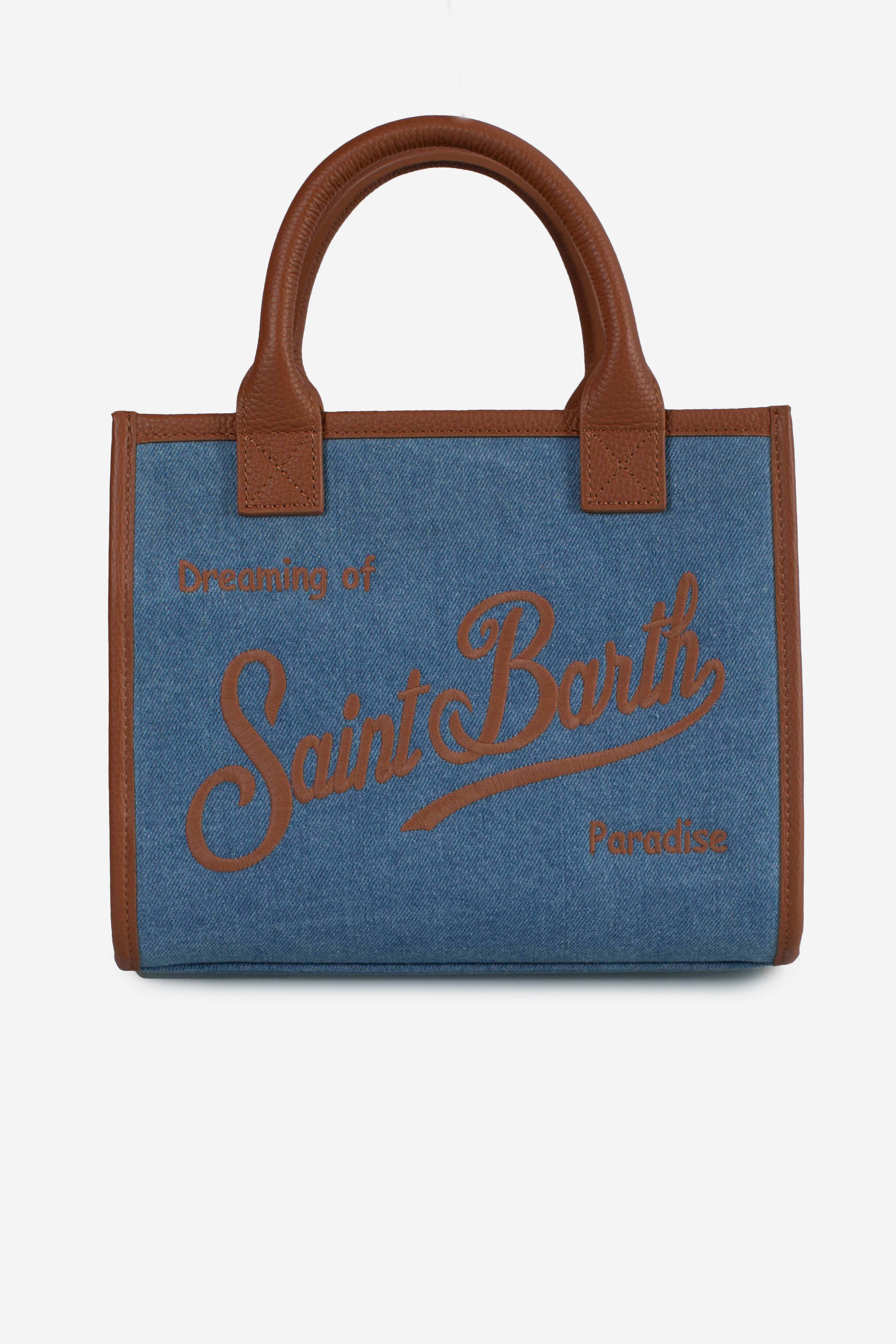 Vanity bag midi denim grain