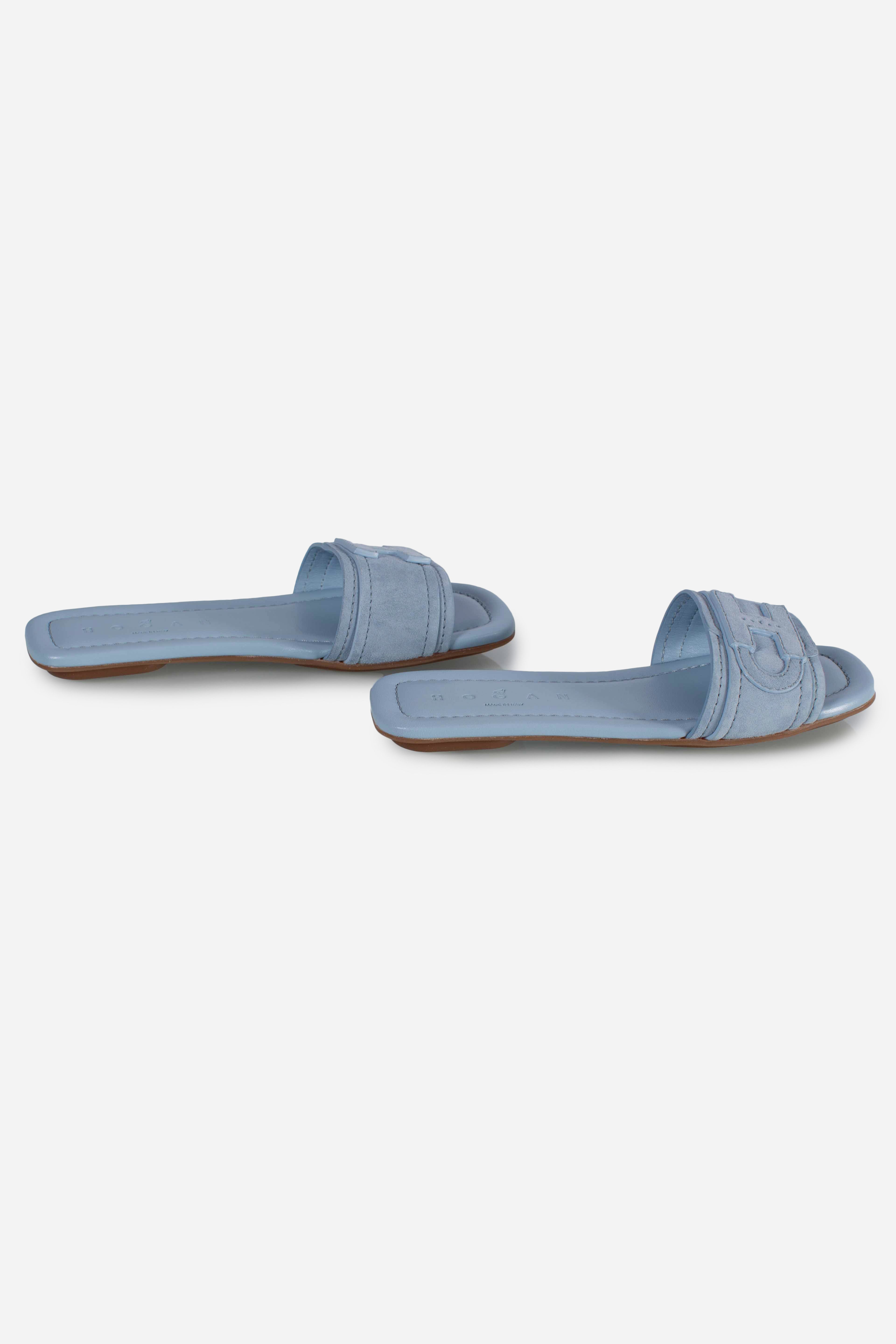 Sandali Flat Hogan H685 Azzurro