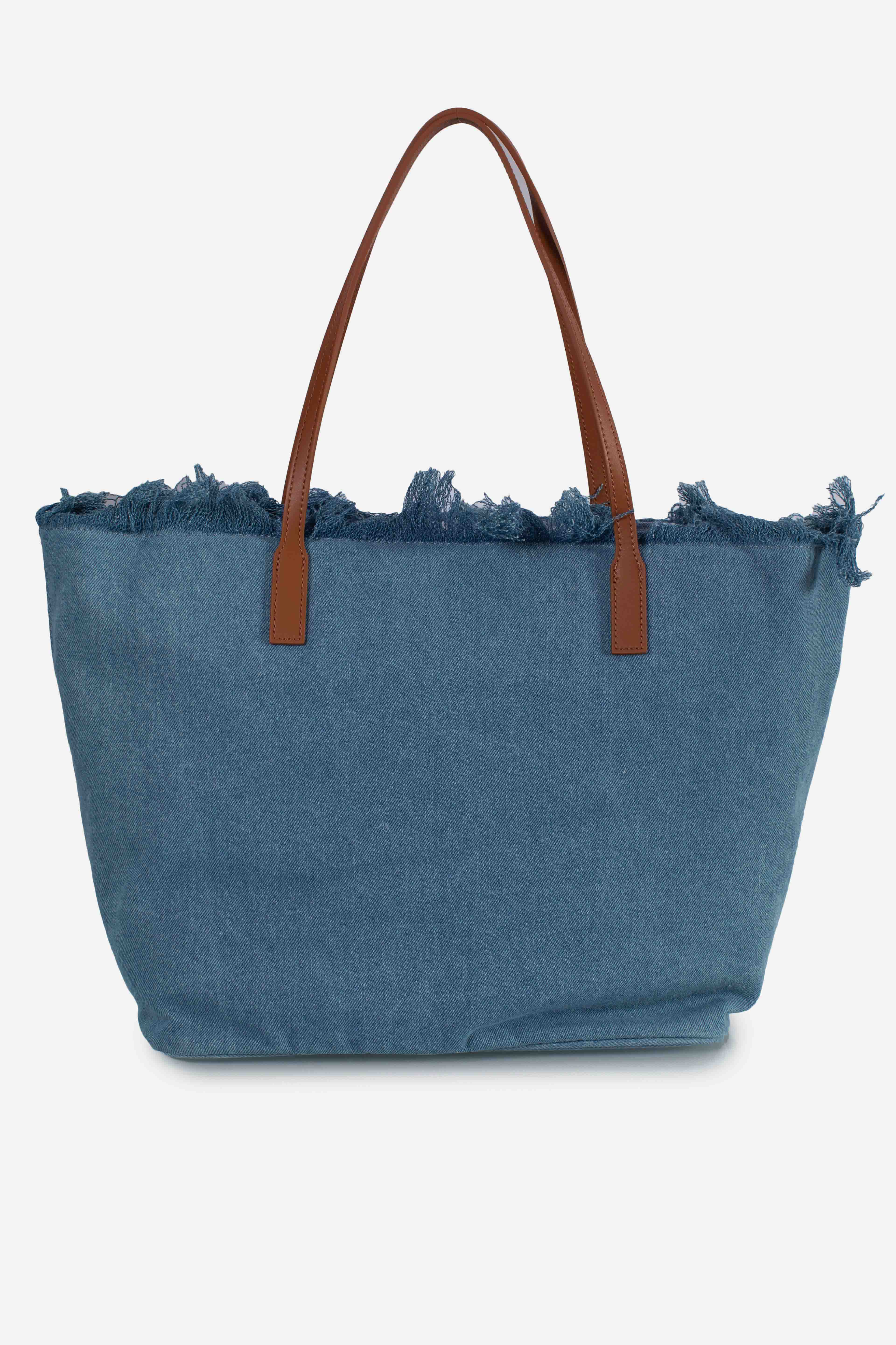 City bag fringe denim