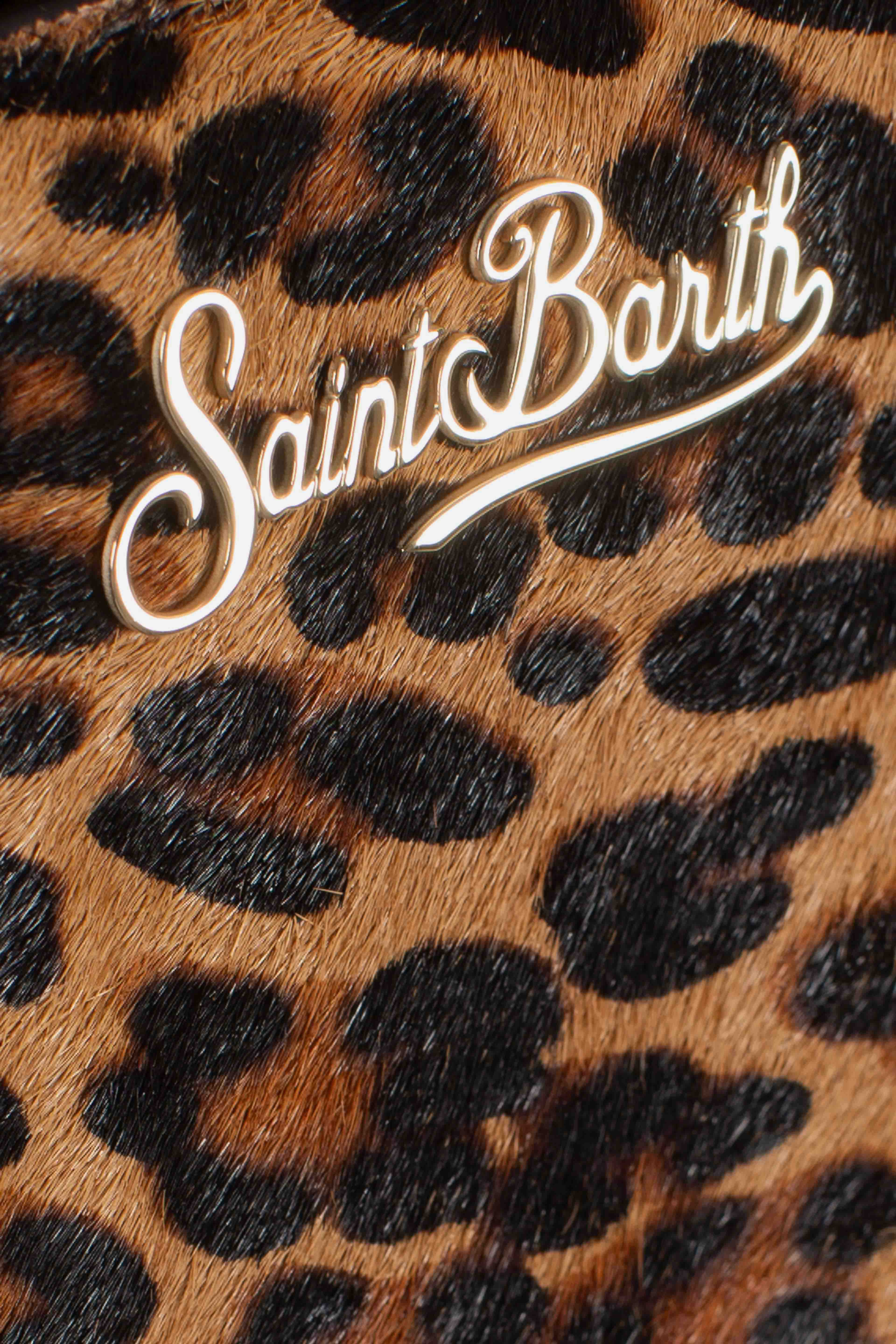 Shop bag micro in pelle e cavallino leopardato