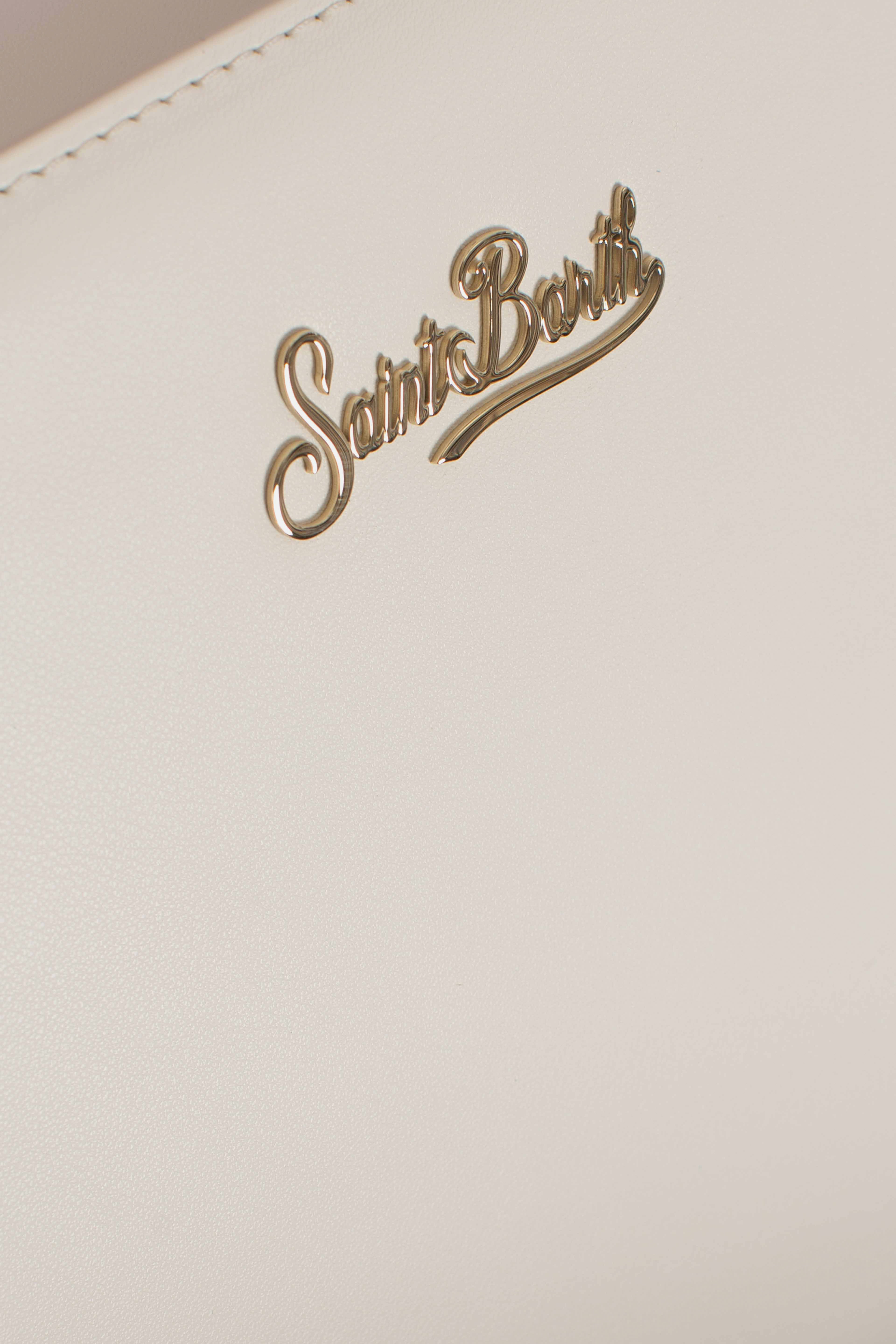 Shop bag mini leather white