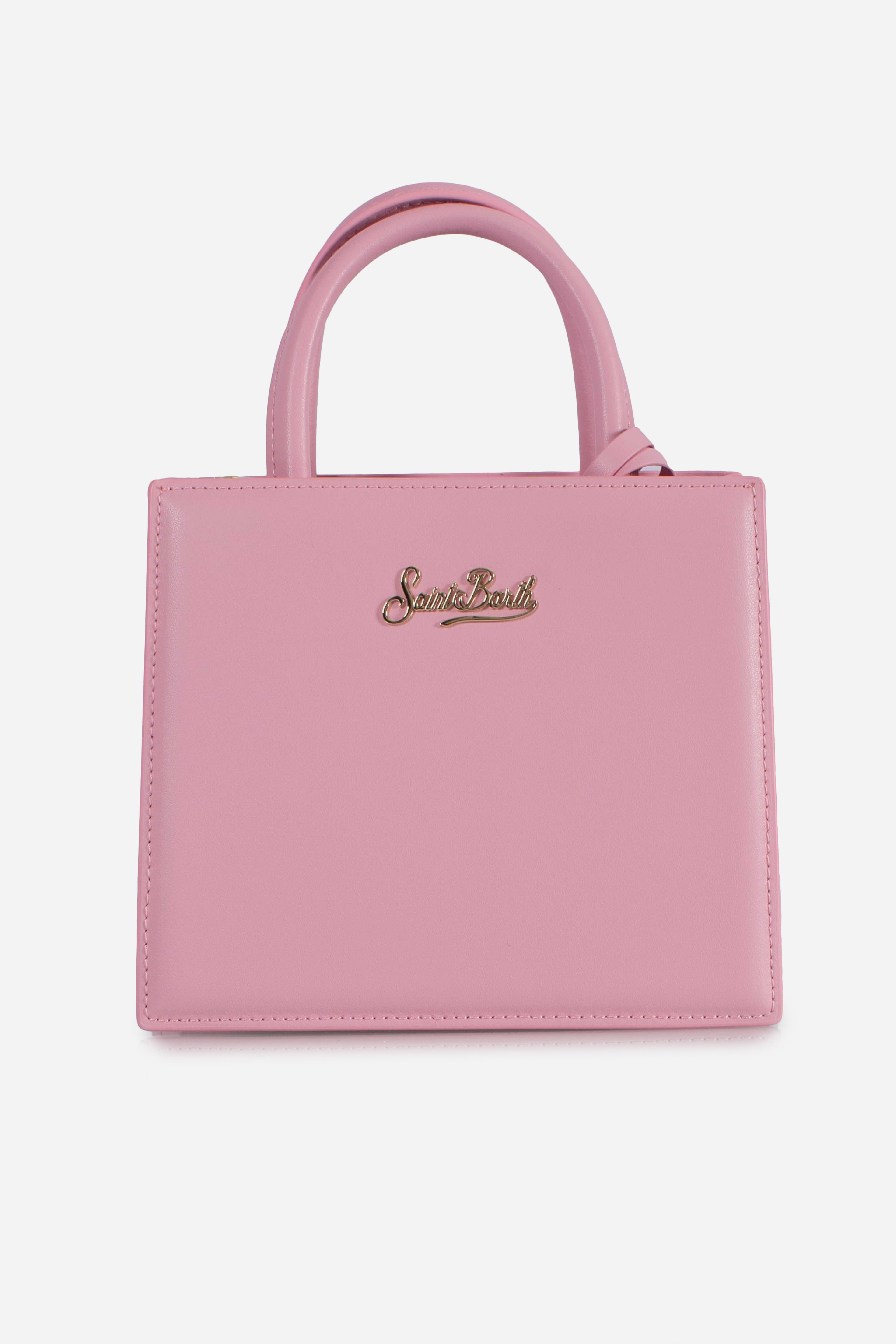 Shop bag mini leather pink