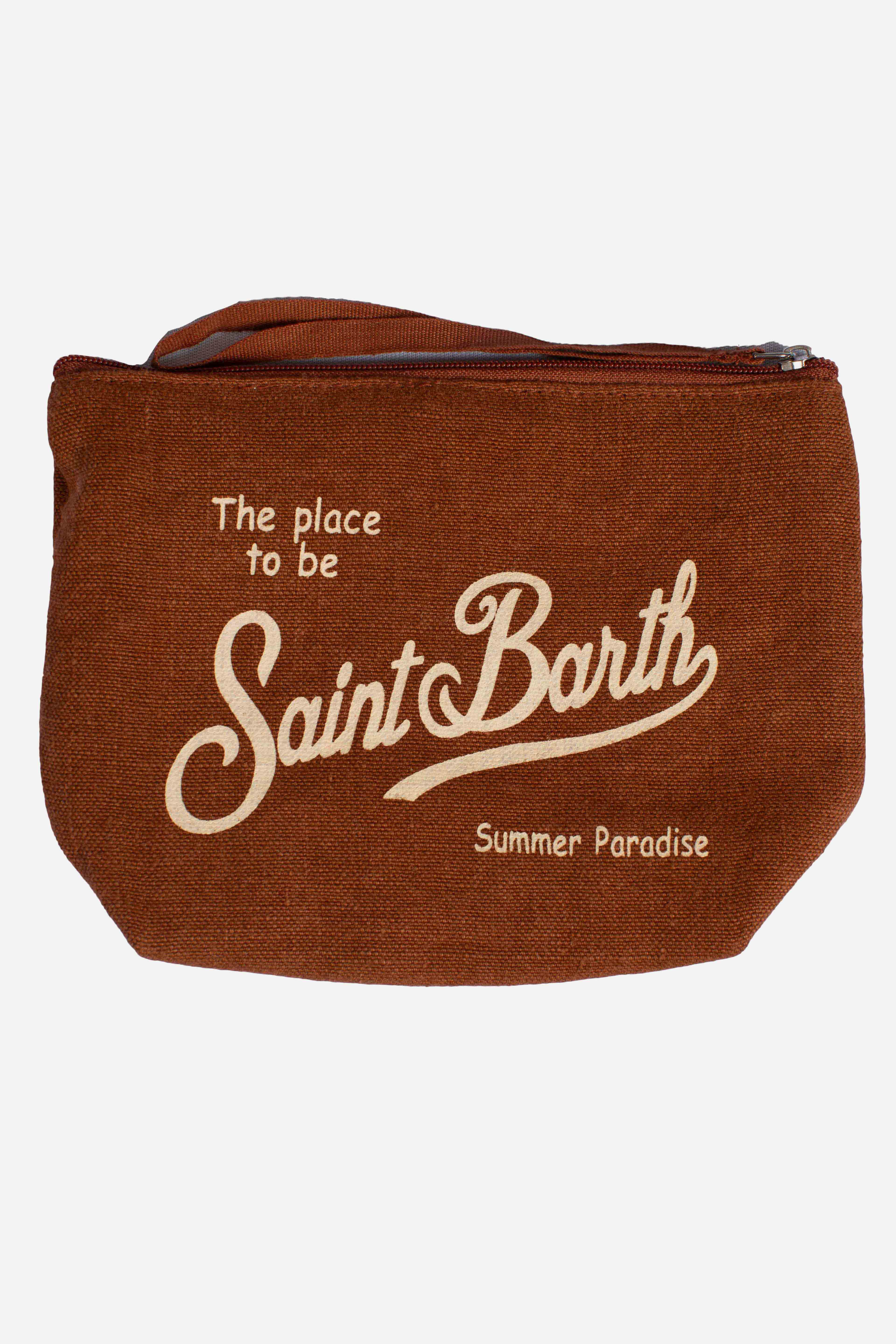 Pochette Aline in lino brown