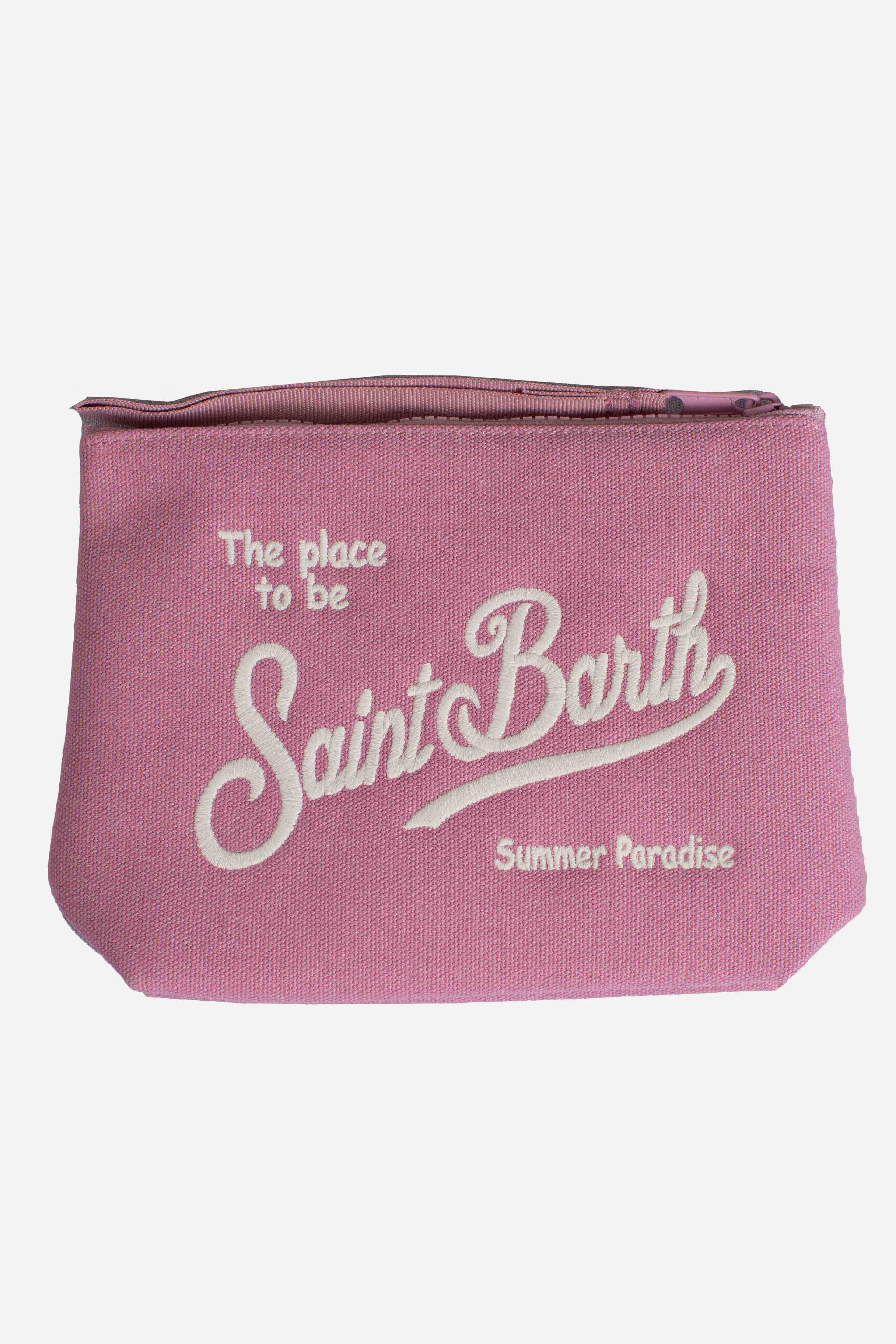 Pochette Aline in canvas pink