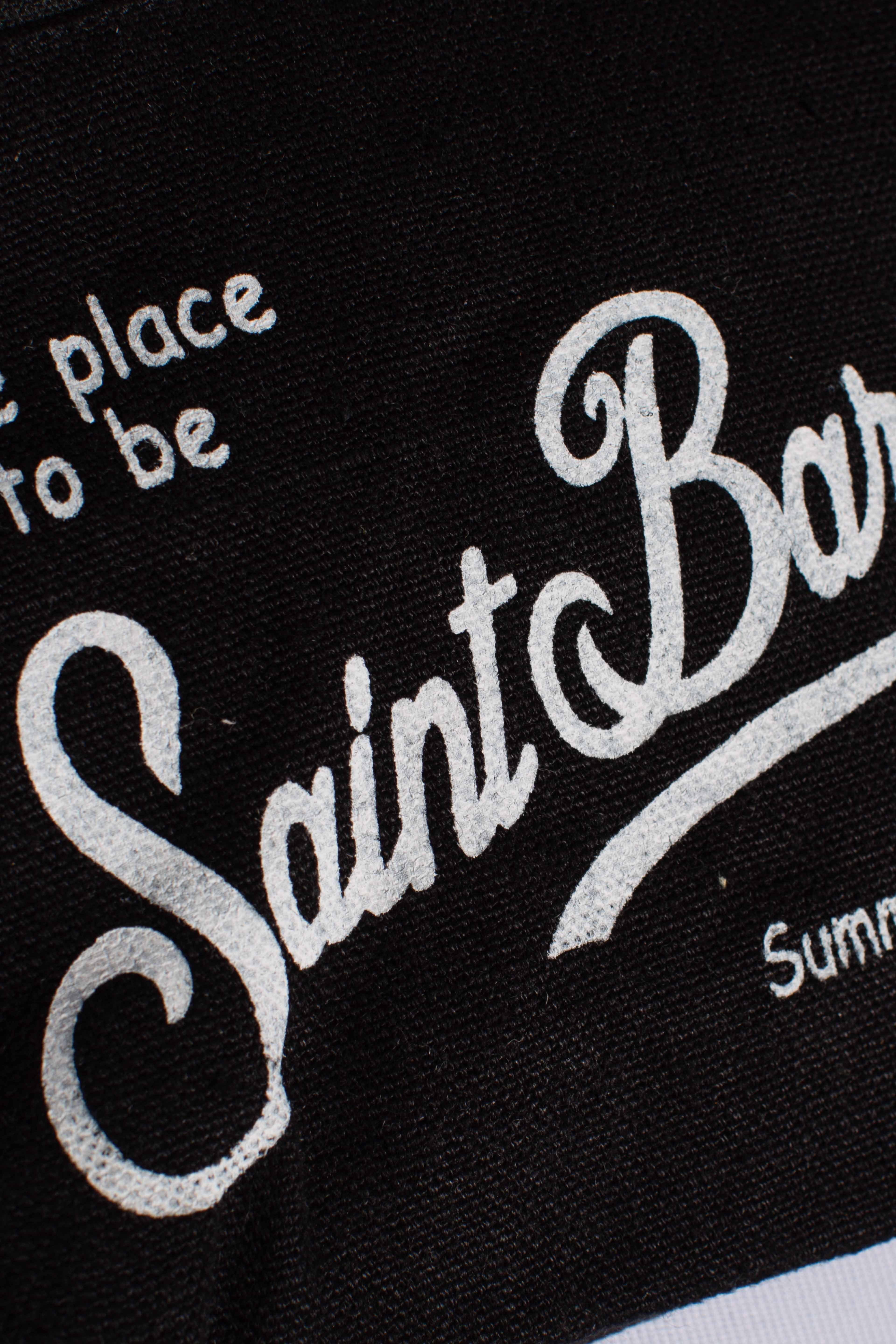 Pochette Aline in lino black