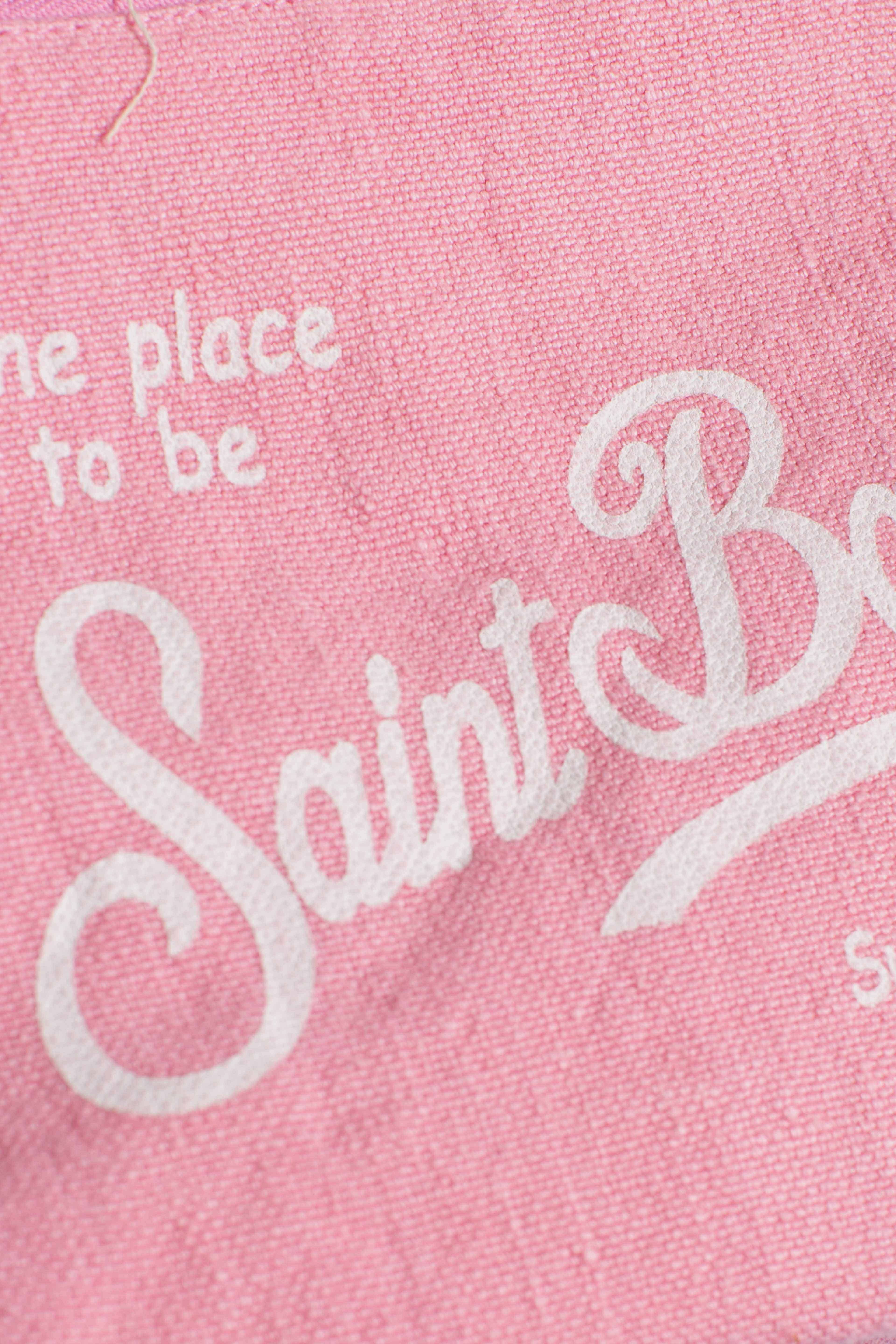 Pochette Aline in lino pink