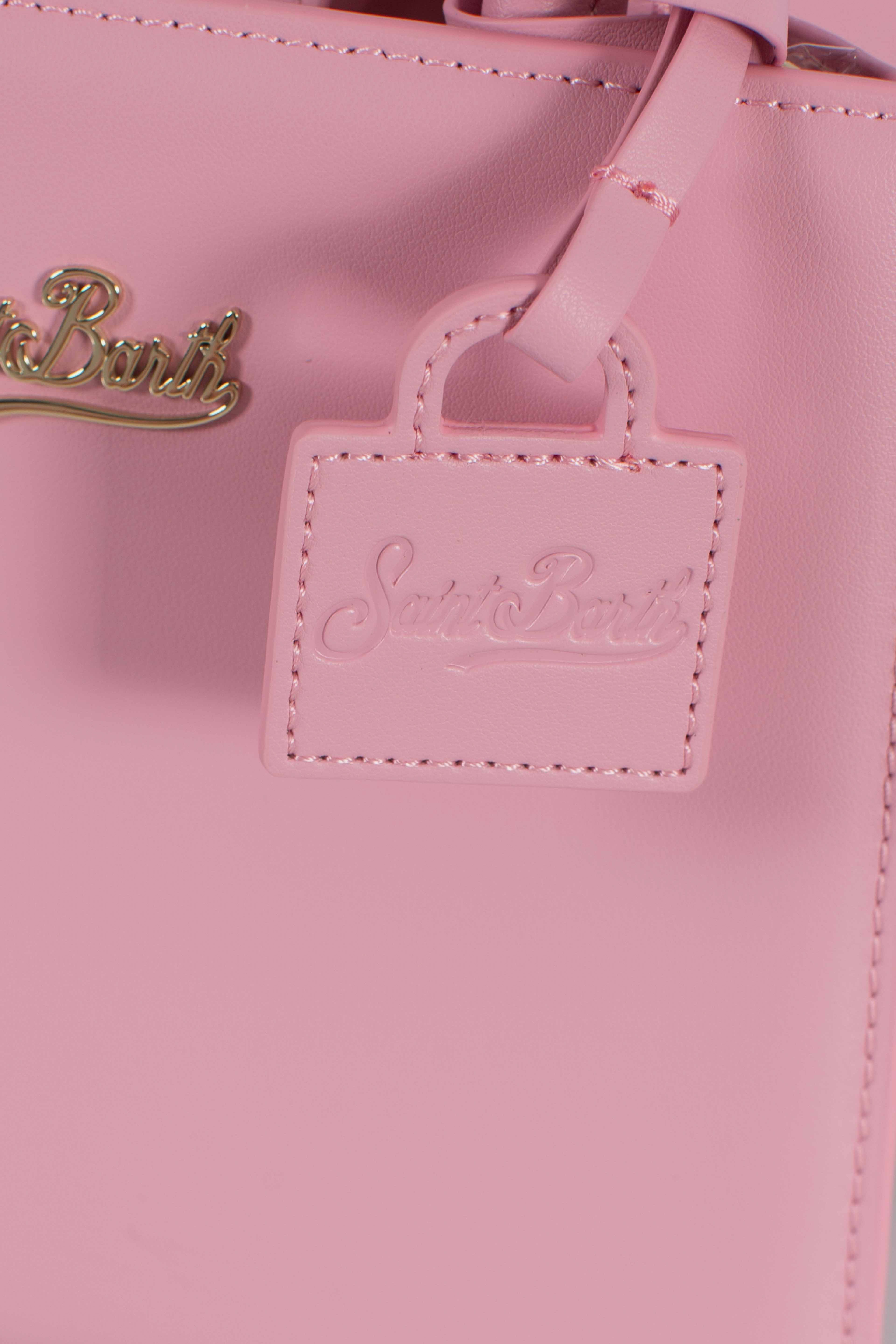 Shop bag mini leather pink