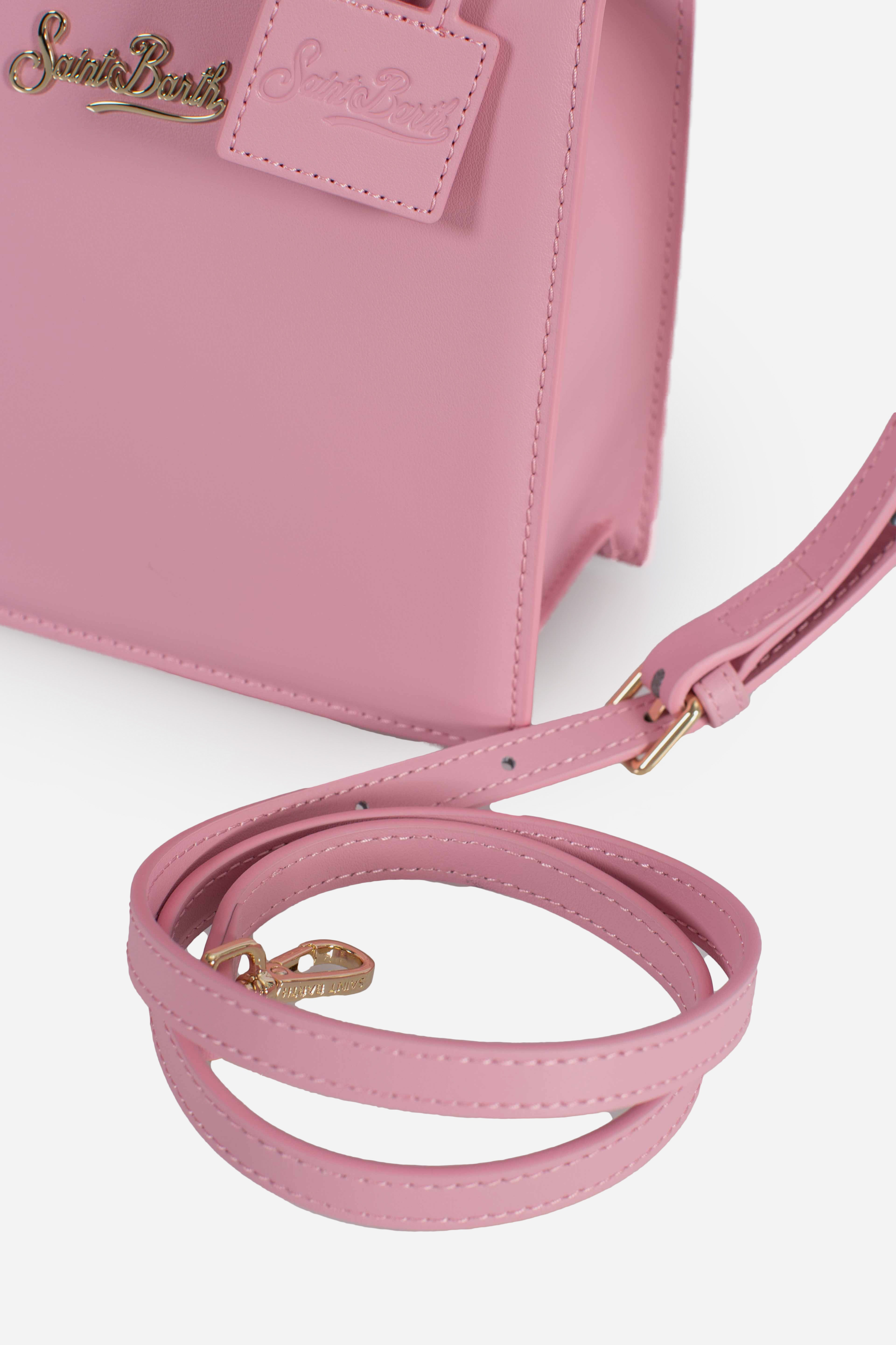 Shop bag mini leather pink