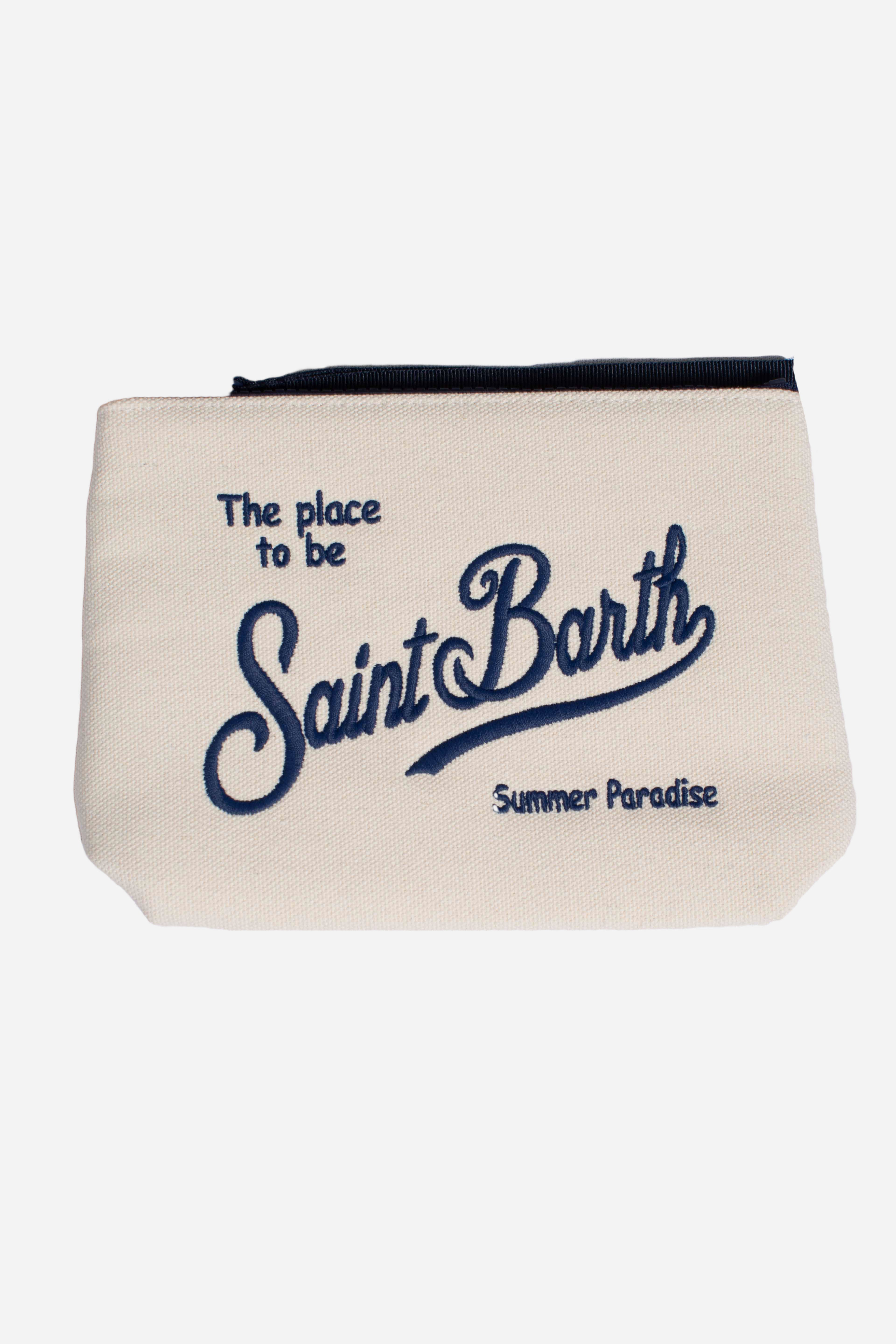 Pochette Aline in canvas cream