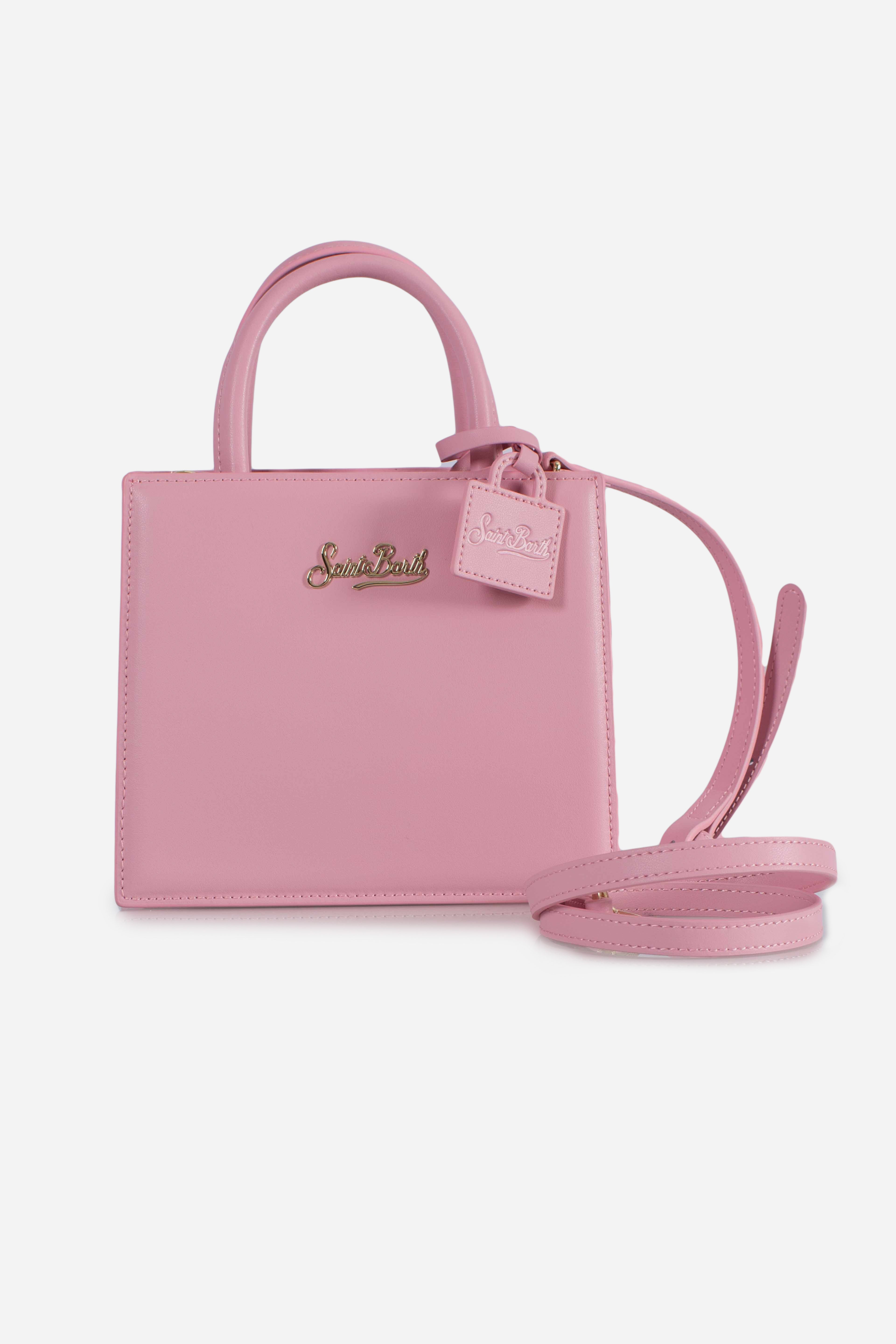 Shop bag mini leather pink