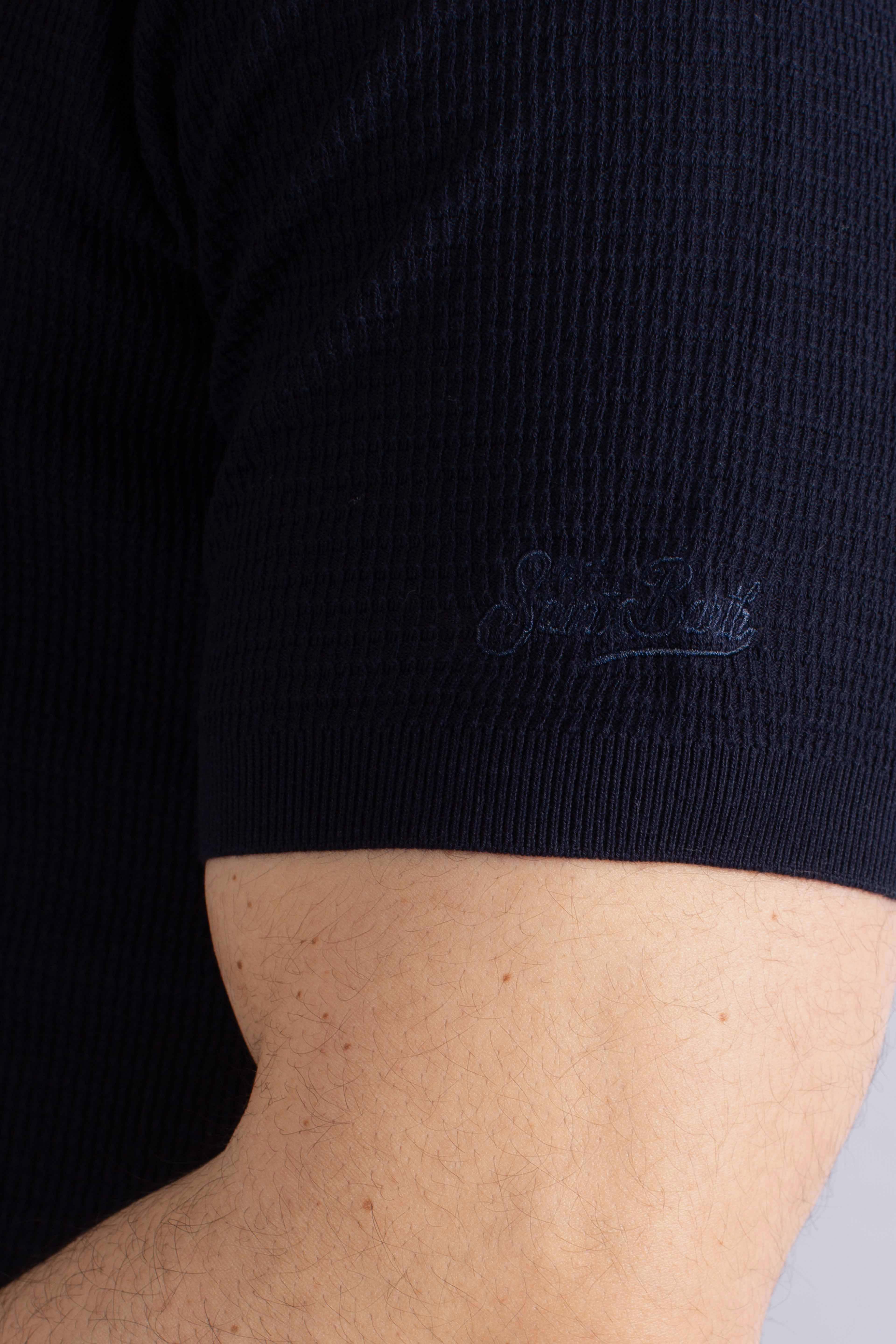 Polo Sloan waffle cotton blue navy