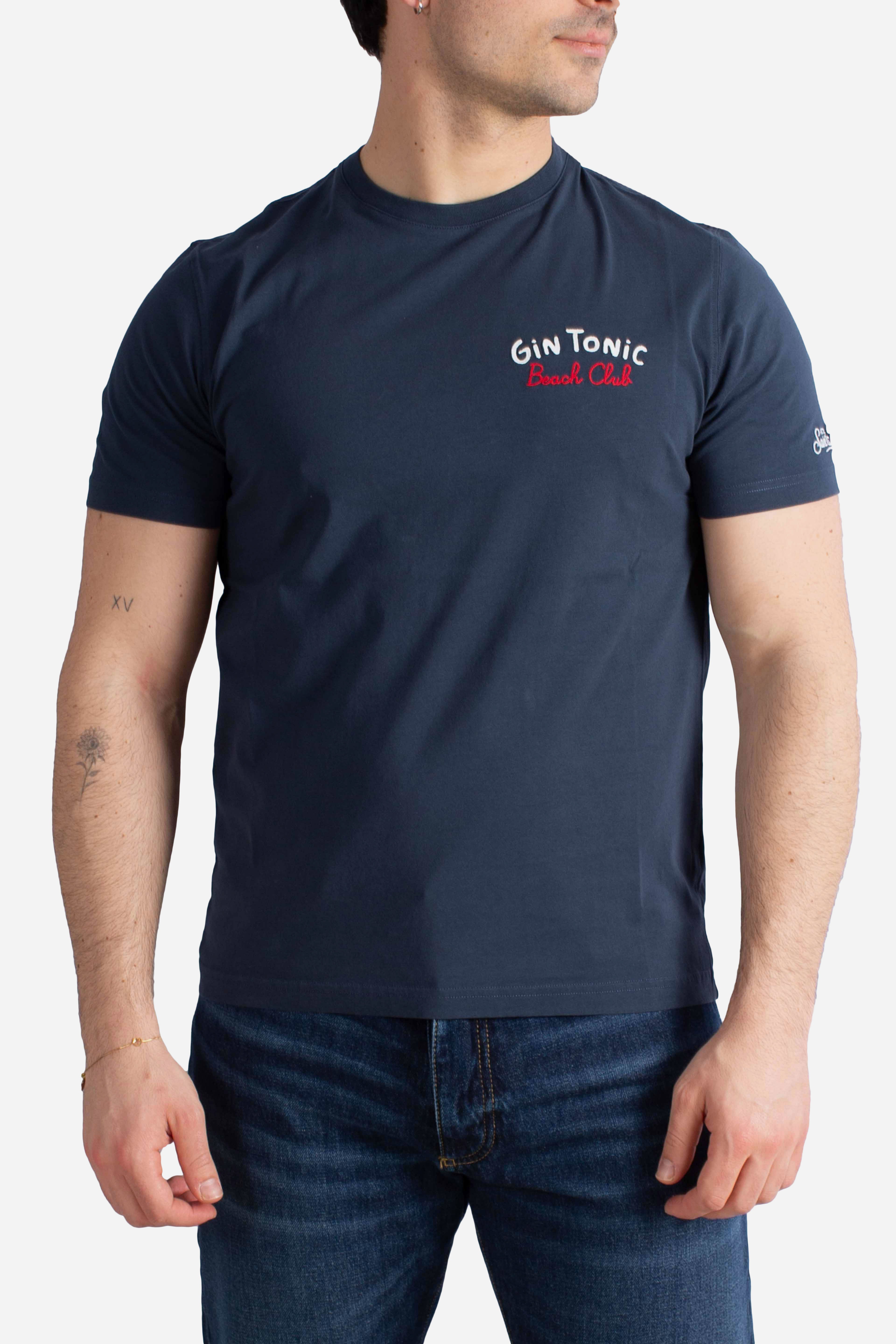 T-shirt Portland gin tonic summer blu