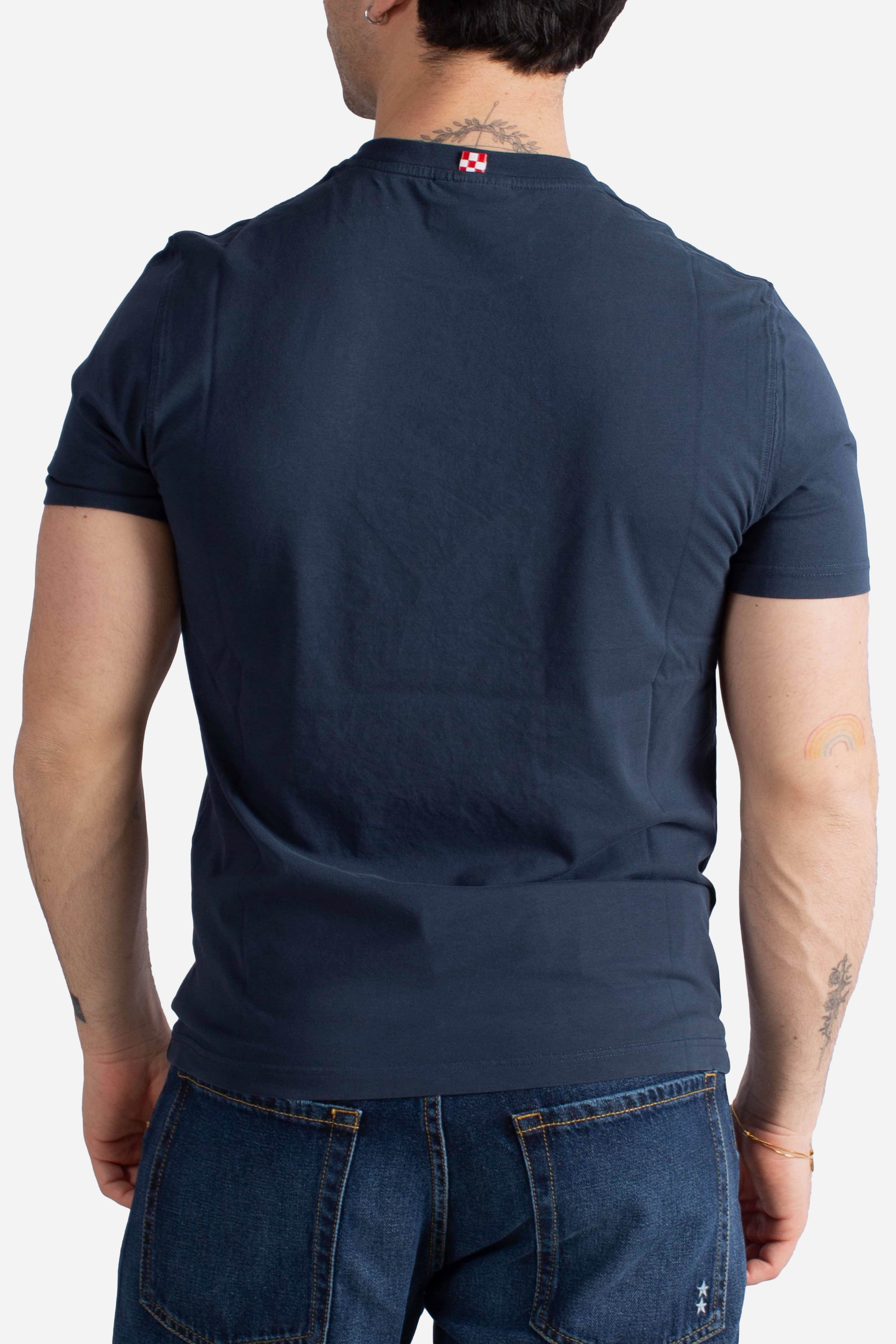 T-shirt Portofino save tequila drink blu