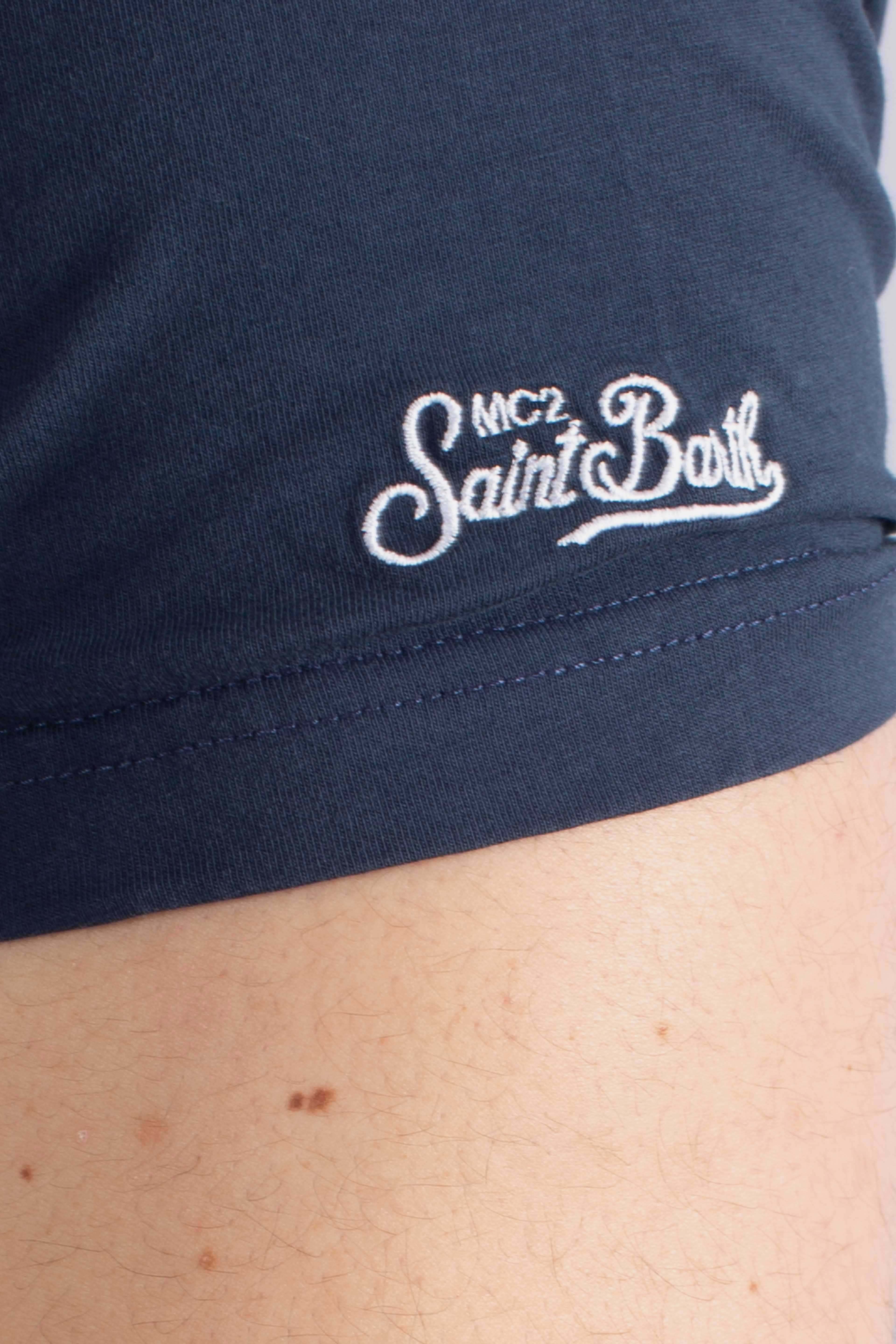 T-shirt Portofino save tequila drink blu