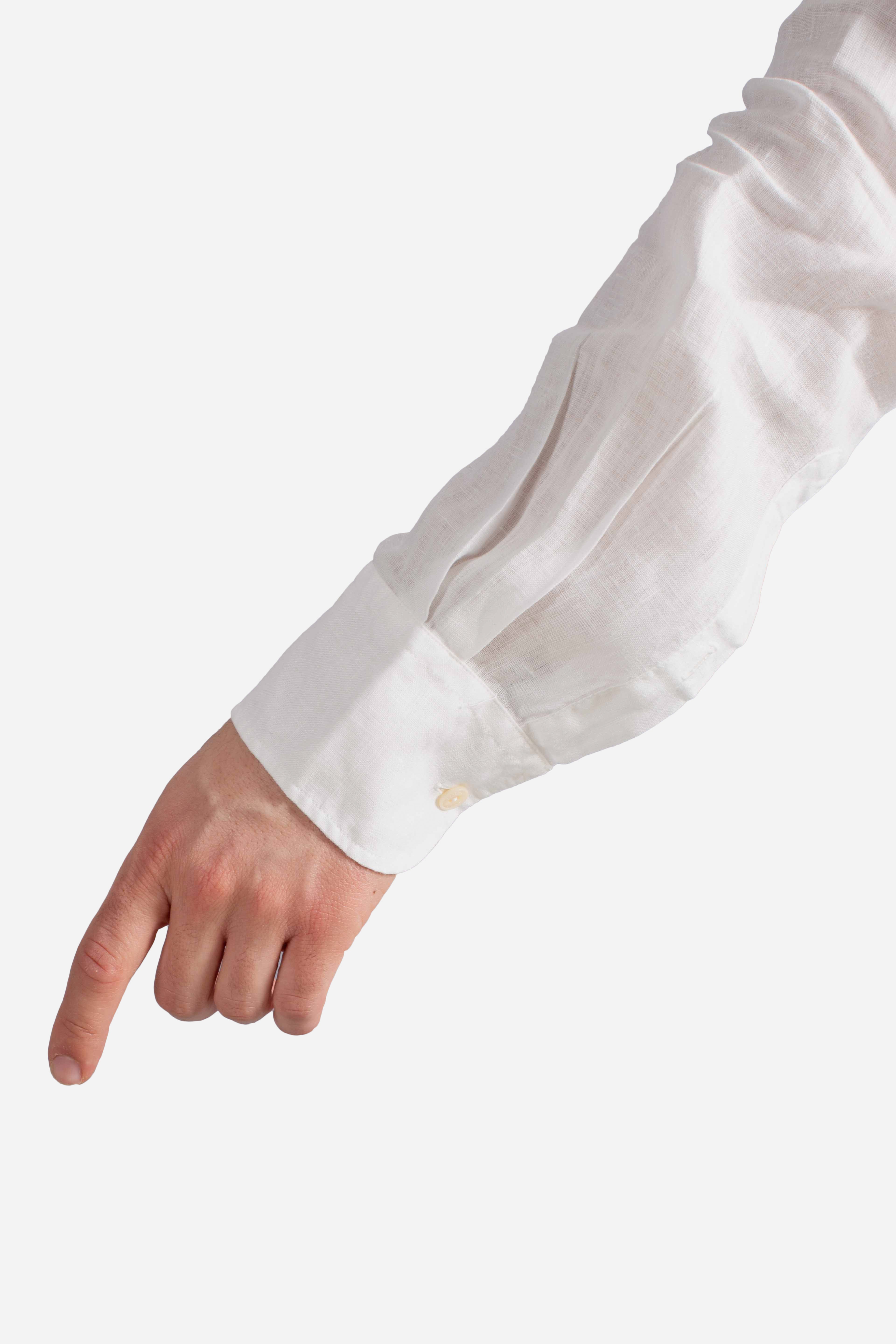 Camicia Pamplona in lino white