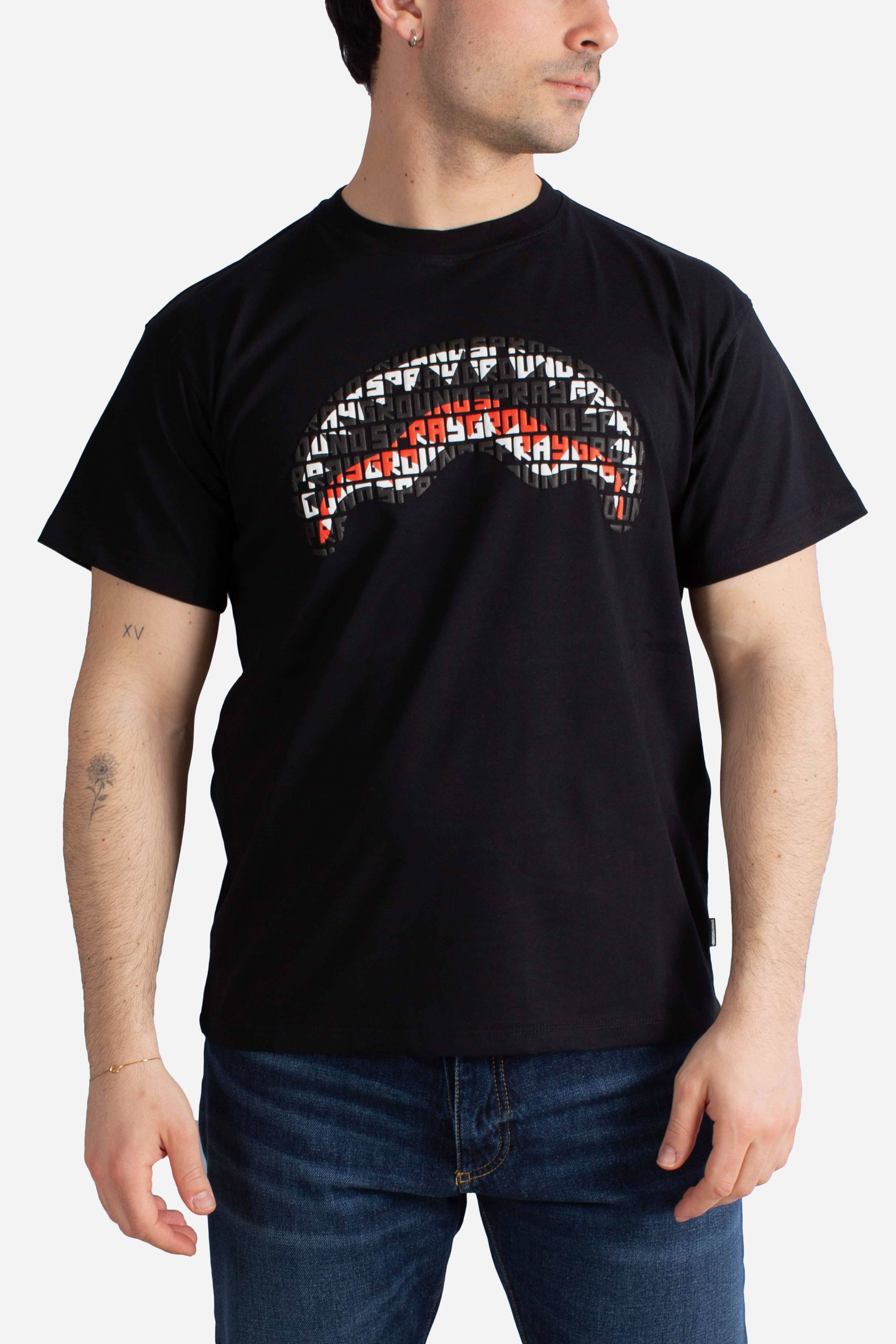 T-shirt infinity shark regular t-shirt black