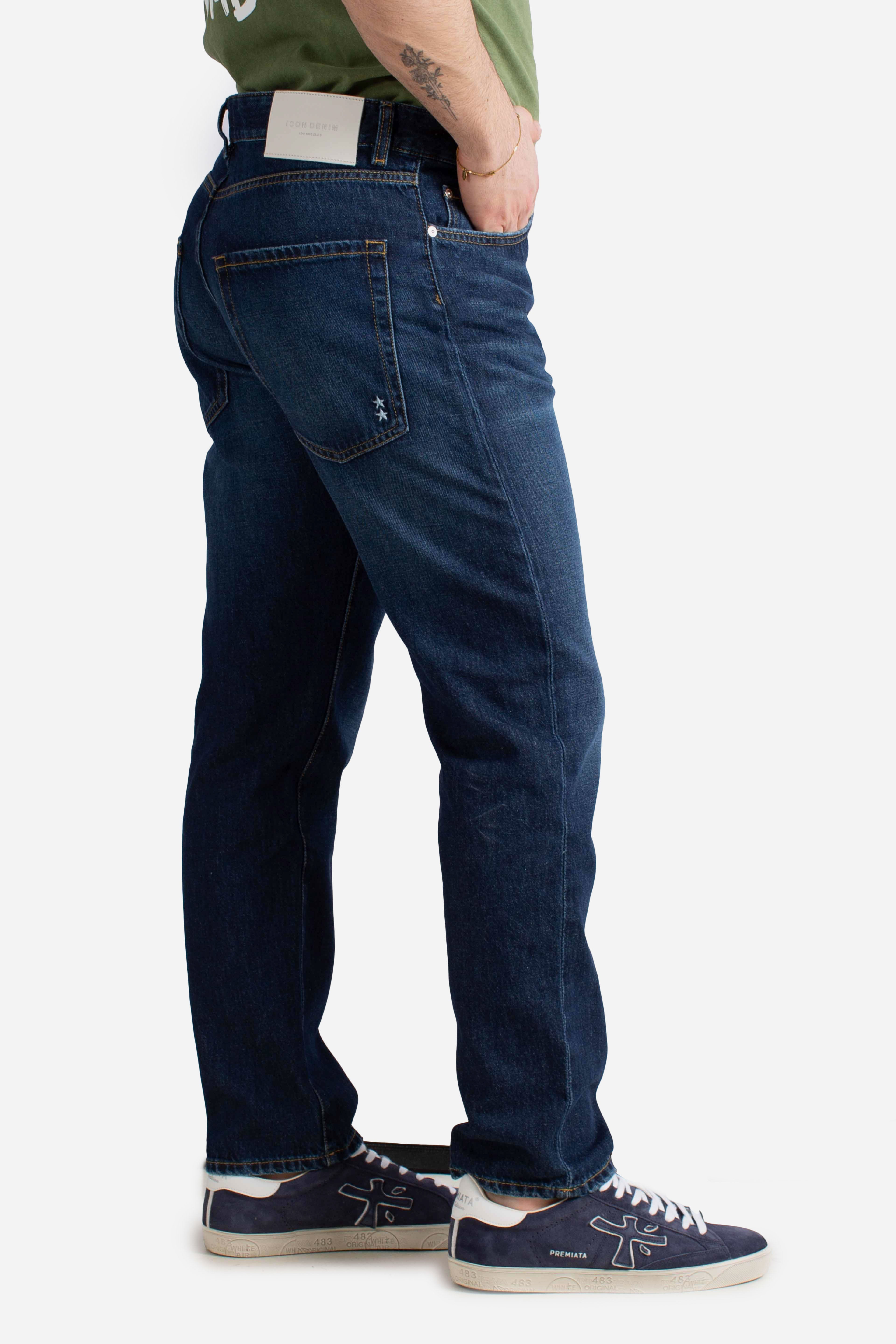 Jeans Icon Denim Josh in denim lavaggio scuro